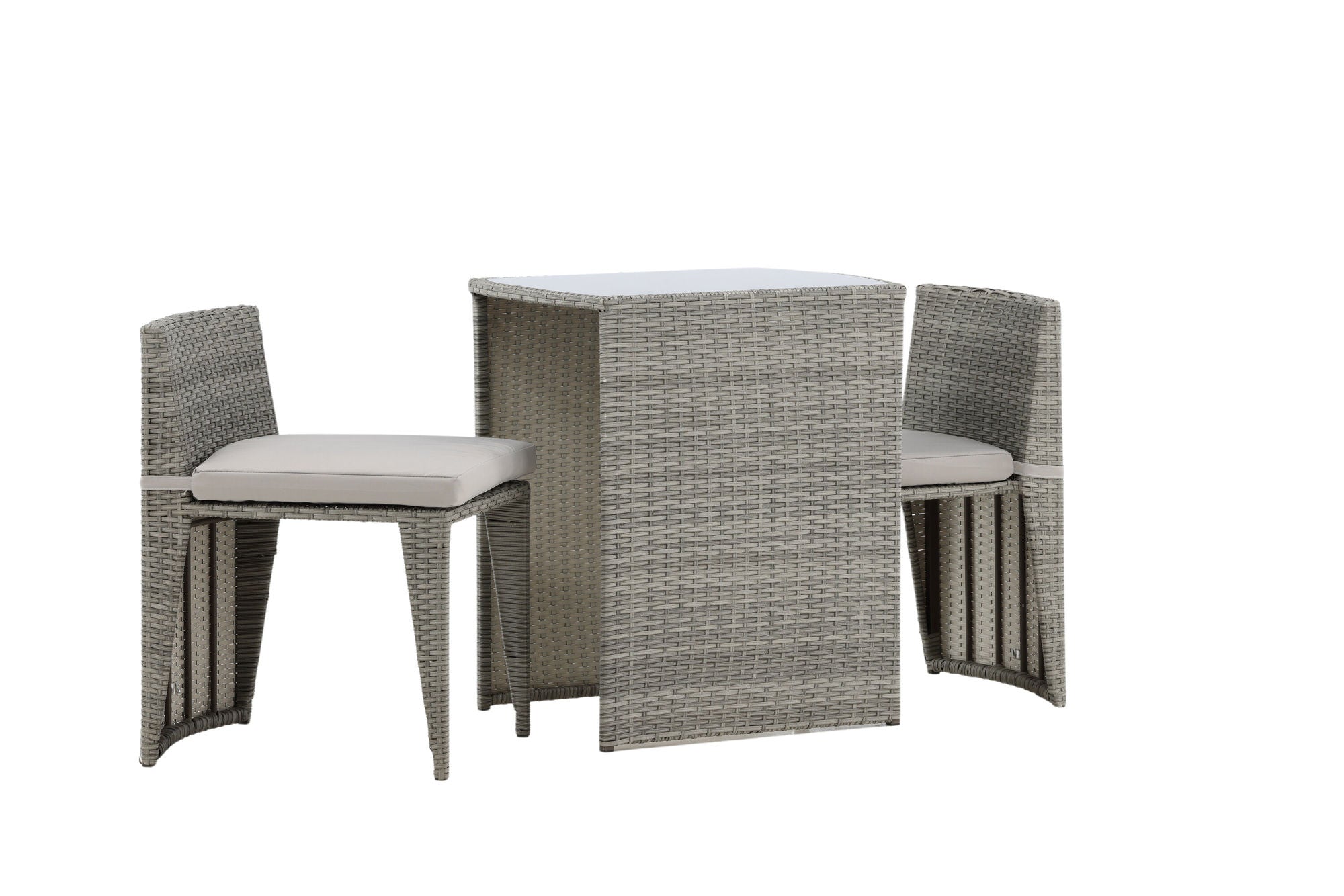 Venture Home Savanna - Caféset- Grey - Wicker -