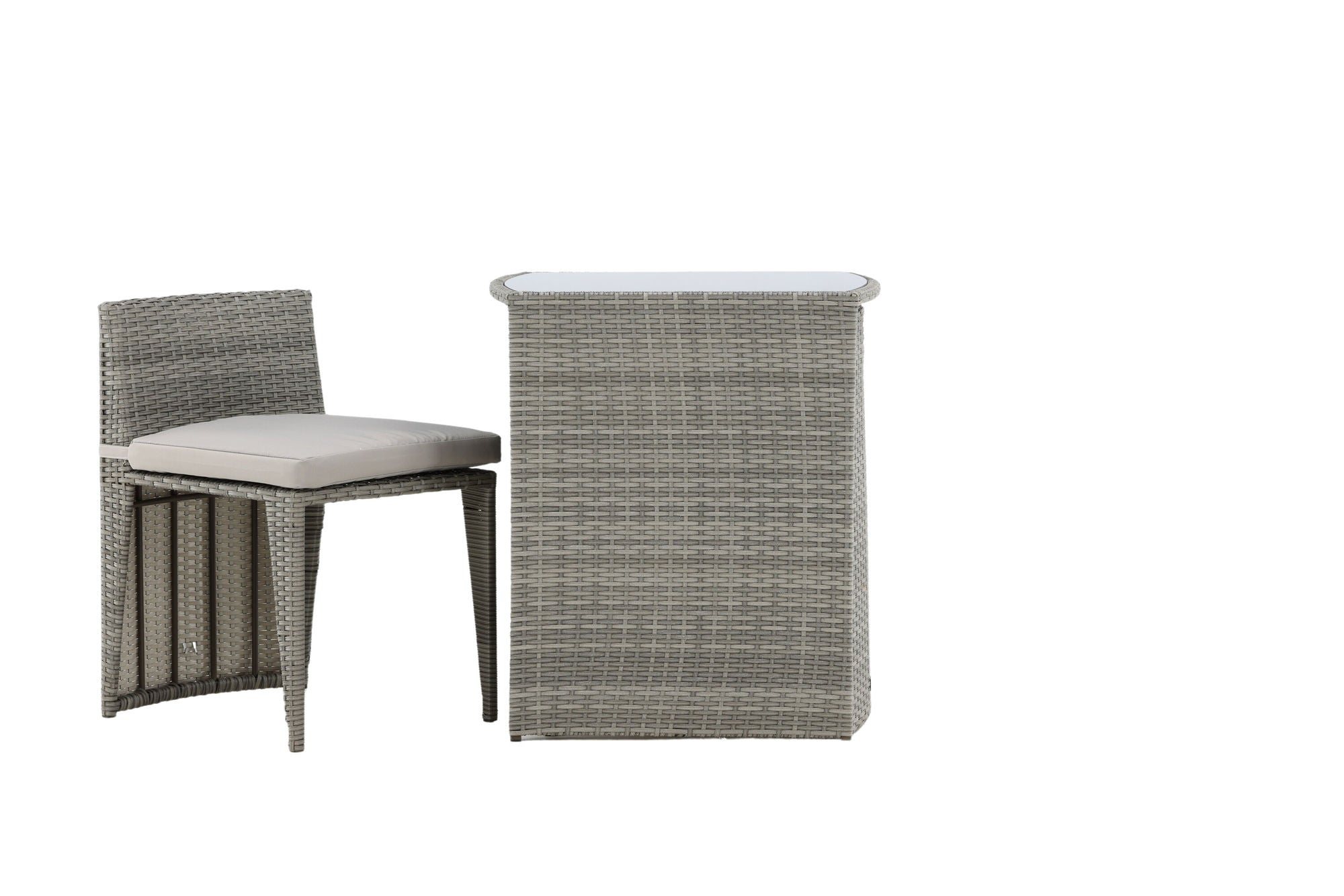 Venture Home Savanna - Caféset- Grey - Wicker -