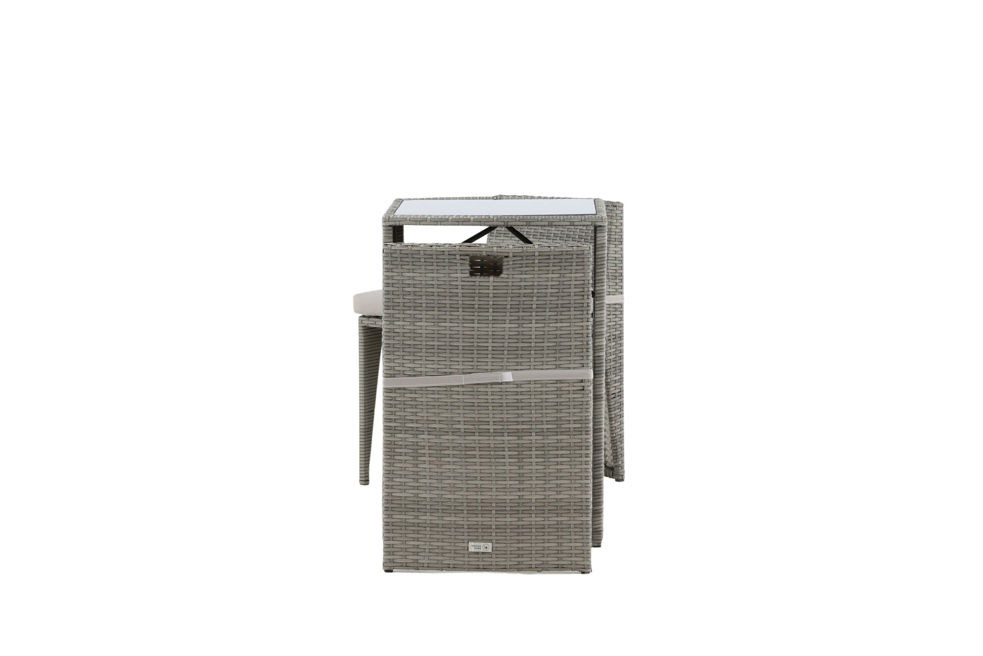 Venture Home Savanna - Caféset- Grey - Wicker -
