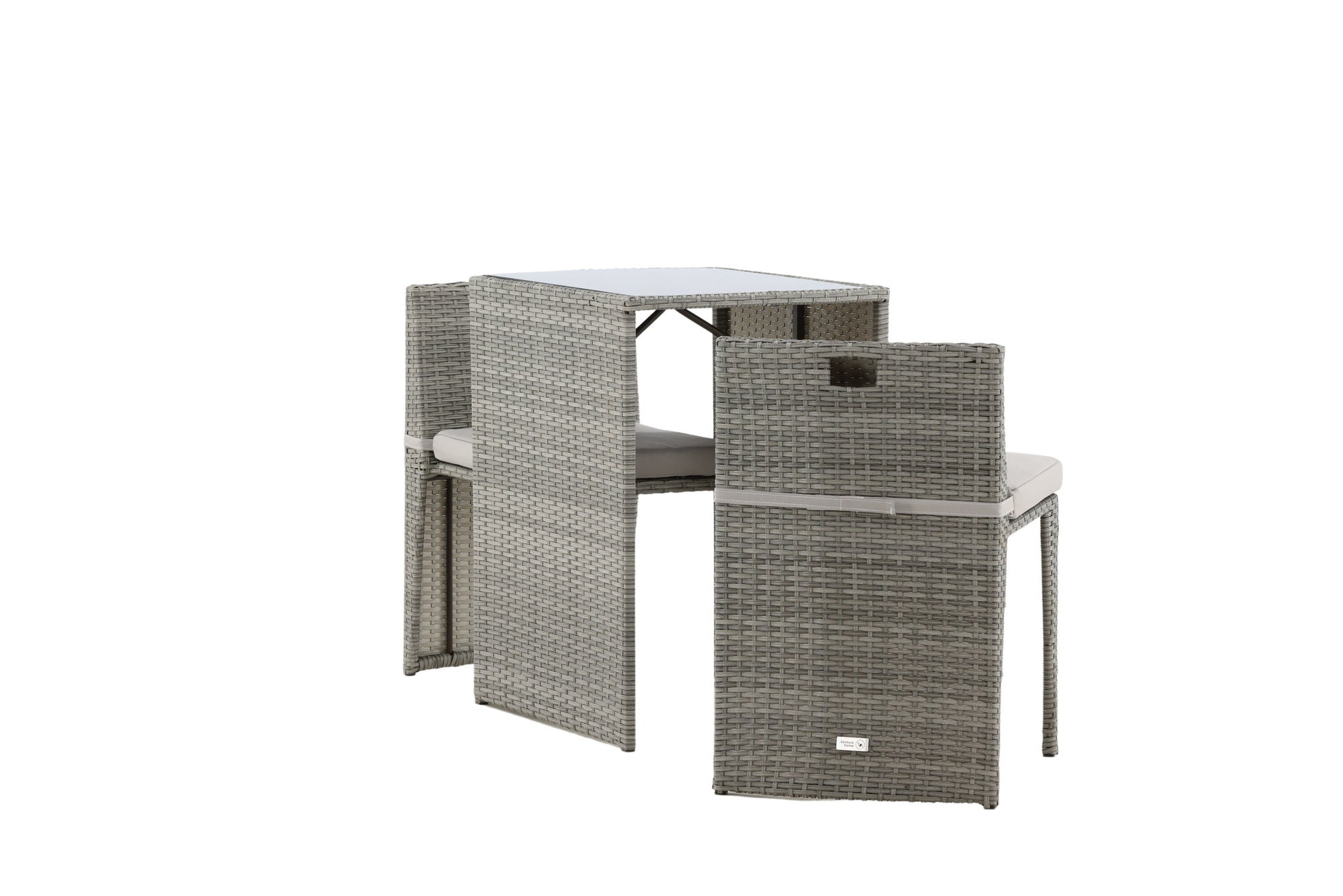 Venture Home Savanna - Caféset- Grey - Wicker -