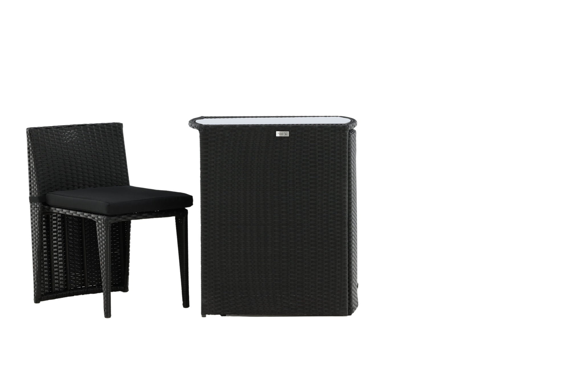 Venture Home Savanna - Caféset- Black - Wicker -