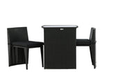 Venture Home Savanna - Caféset- Black - Wicker -