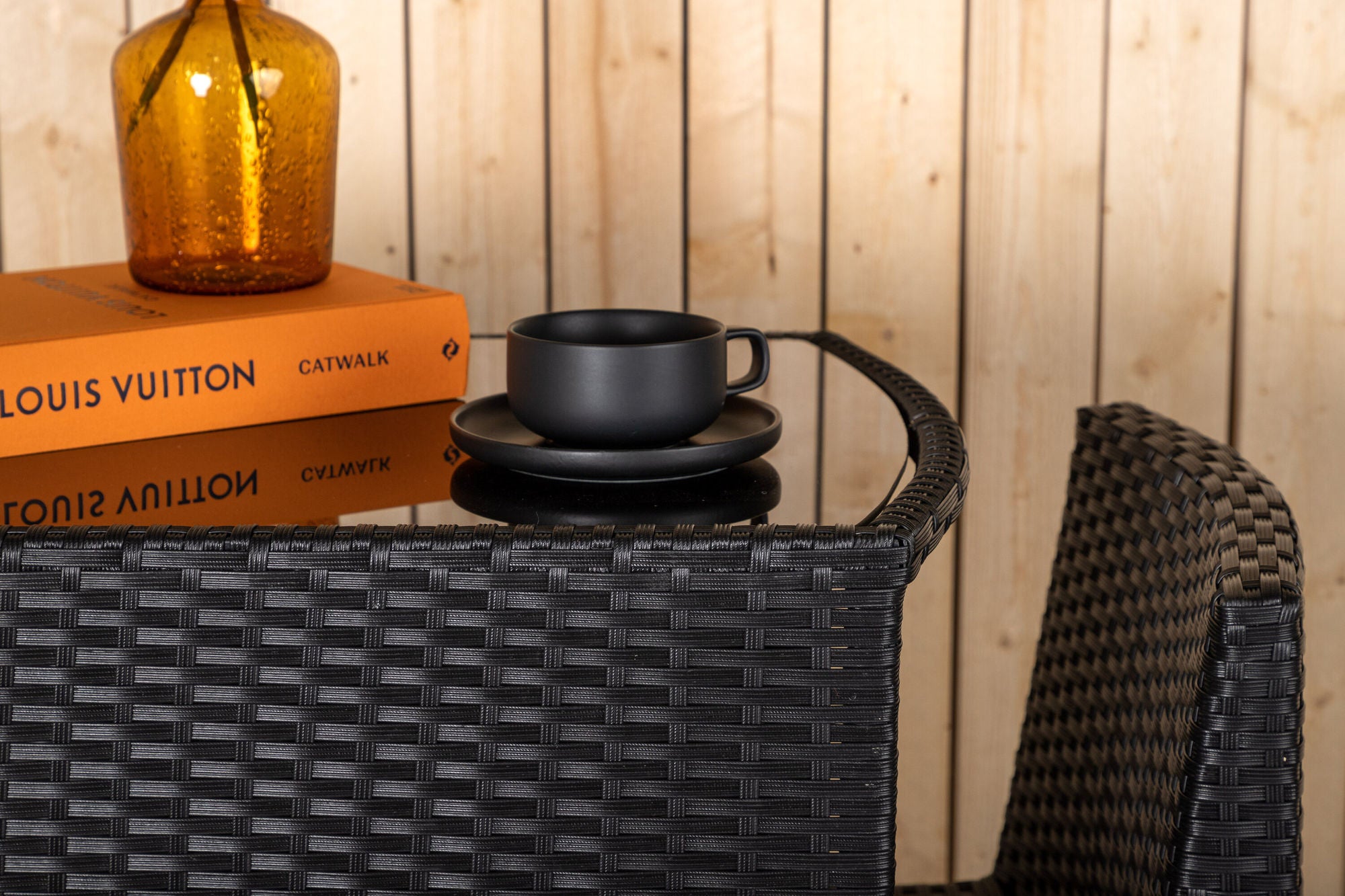 Venture Home Savanna - Caféset- Black - Wicker -