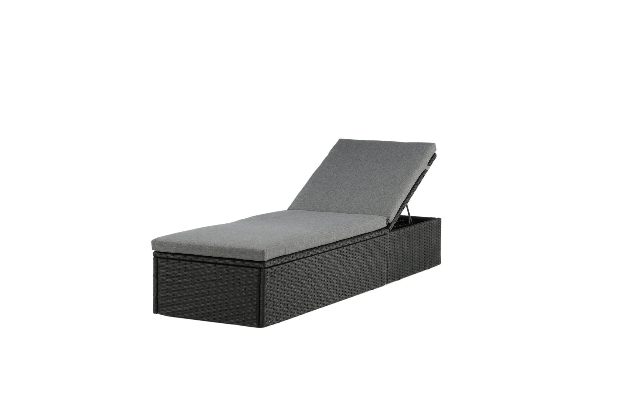 Venture Home Quad - Sun Lounge inc. Cushion- Black - Wicker -
