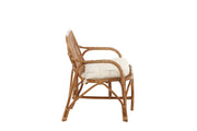 Venture Home Nella Sofa Rattan Nature - inc Offwhite Cushion