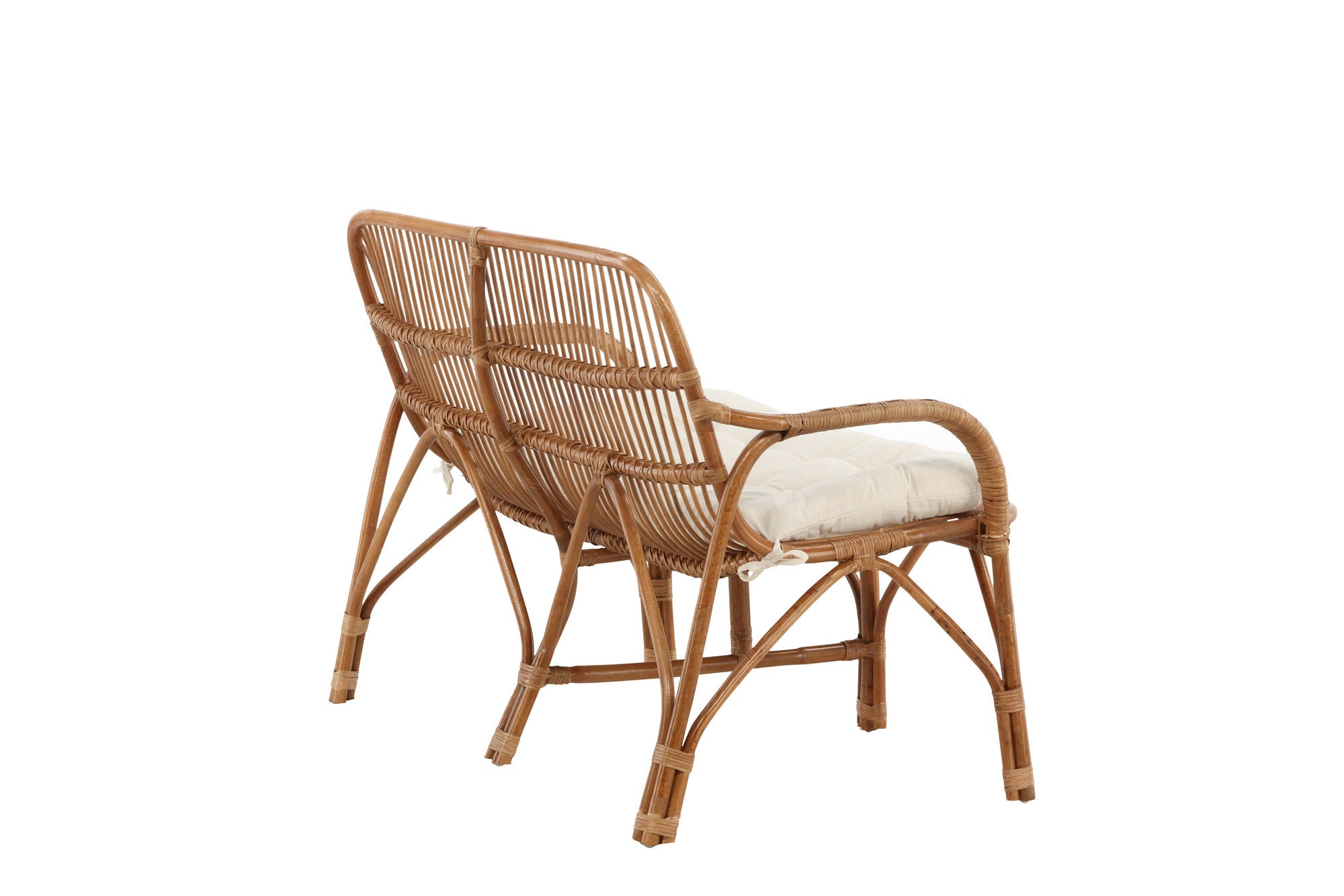 Venture Home Nella Sofa Rattan Nature - inc Offwhite Cushion