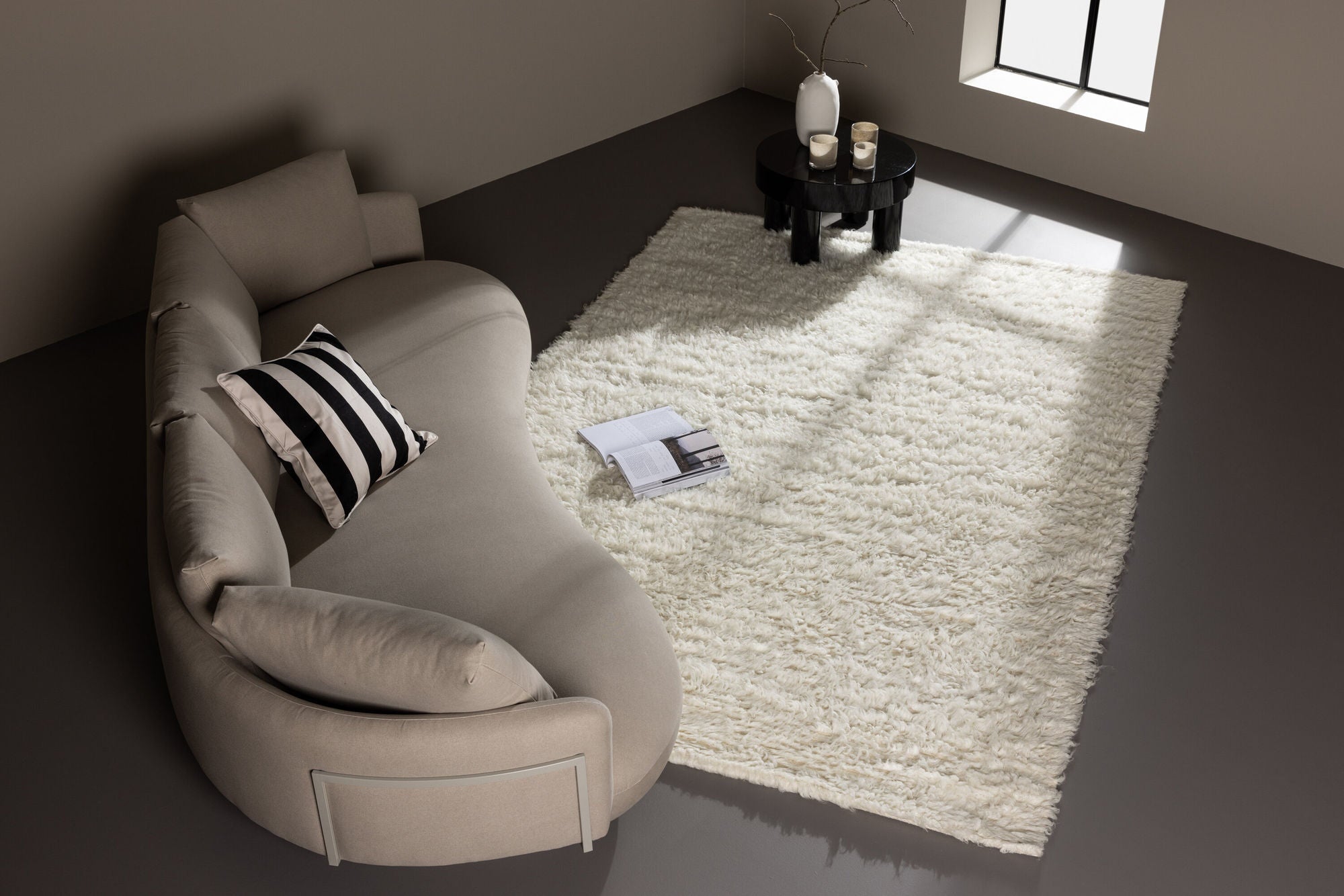 Venture Home Leiko Wool Carpet - 160*230- Whte