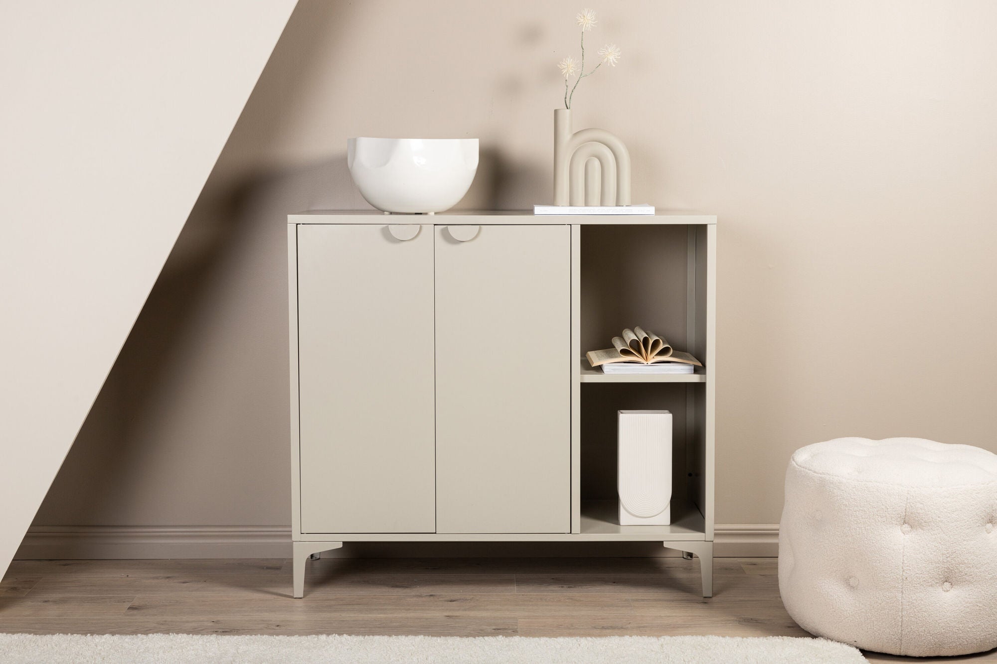 Venture Home Piring skab - Beige/ Beige