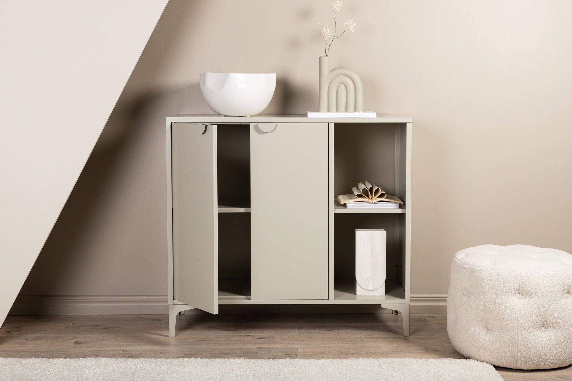 Venture Home Piring skab - Beige/ Beige