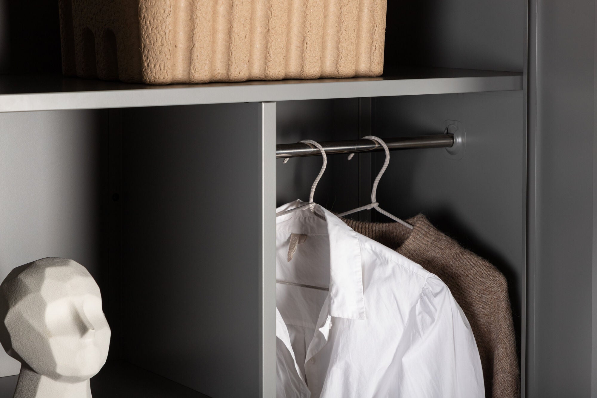 Venture Home Piring Wardrobe - Light Grey / Light Grey