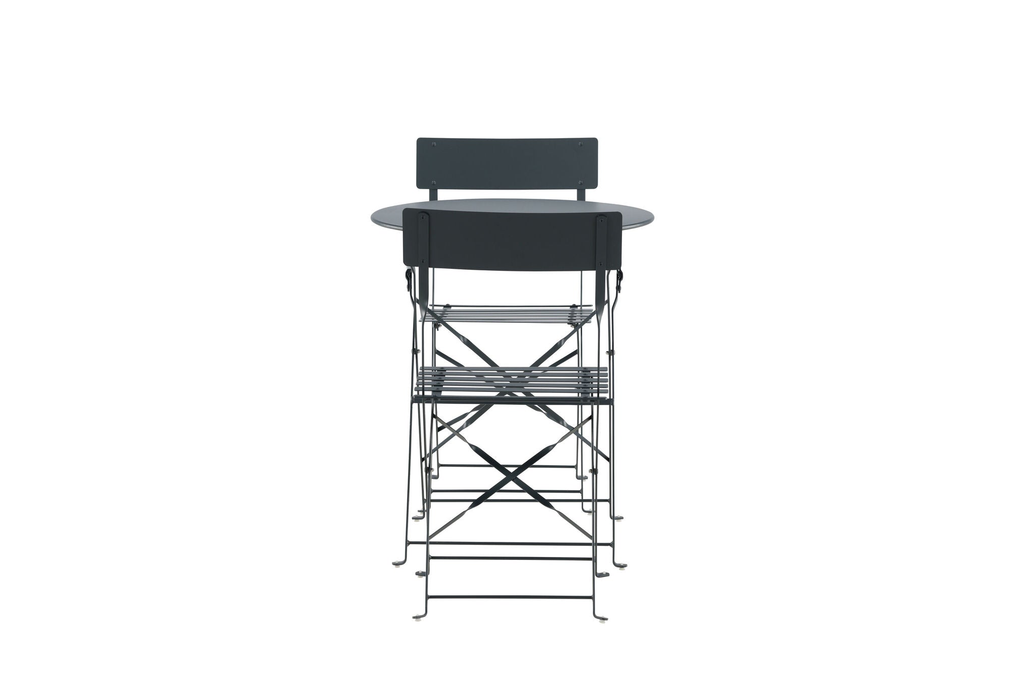 Venture Home Marseille Foldable steel bistro set  - Dark grey