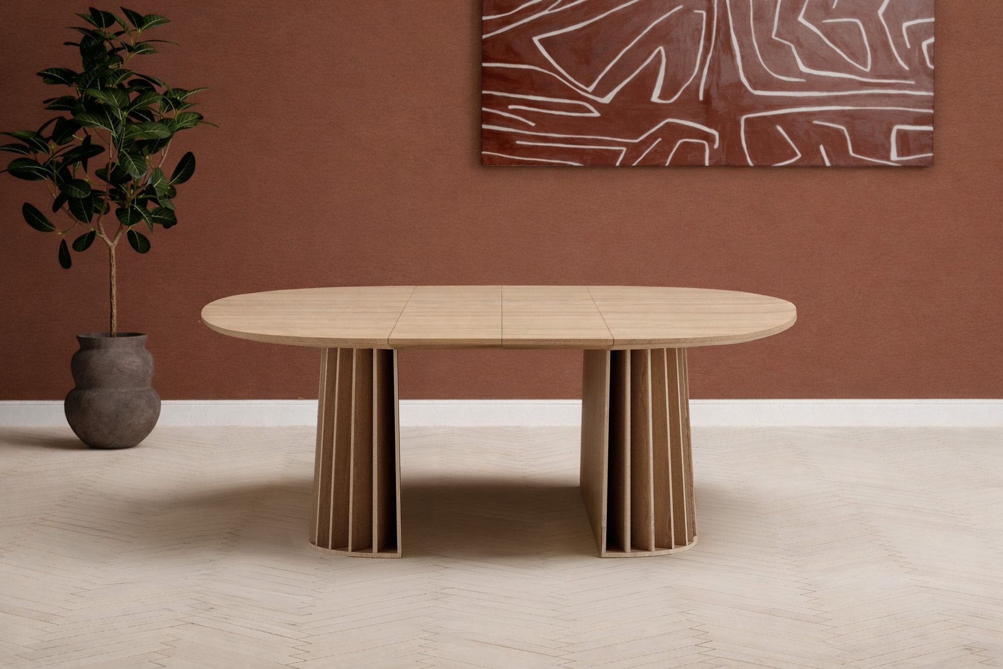 Venture Home Dope spisebord - Nature / Nature MDF w 3d-paper