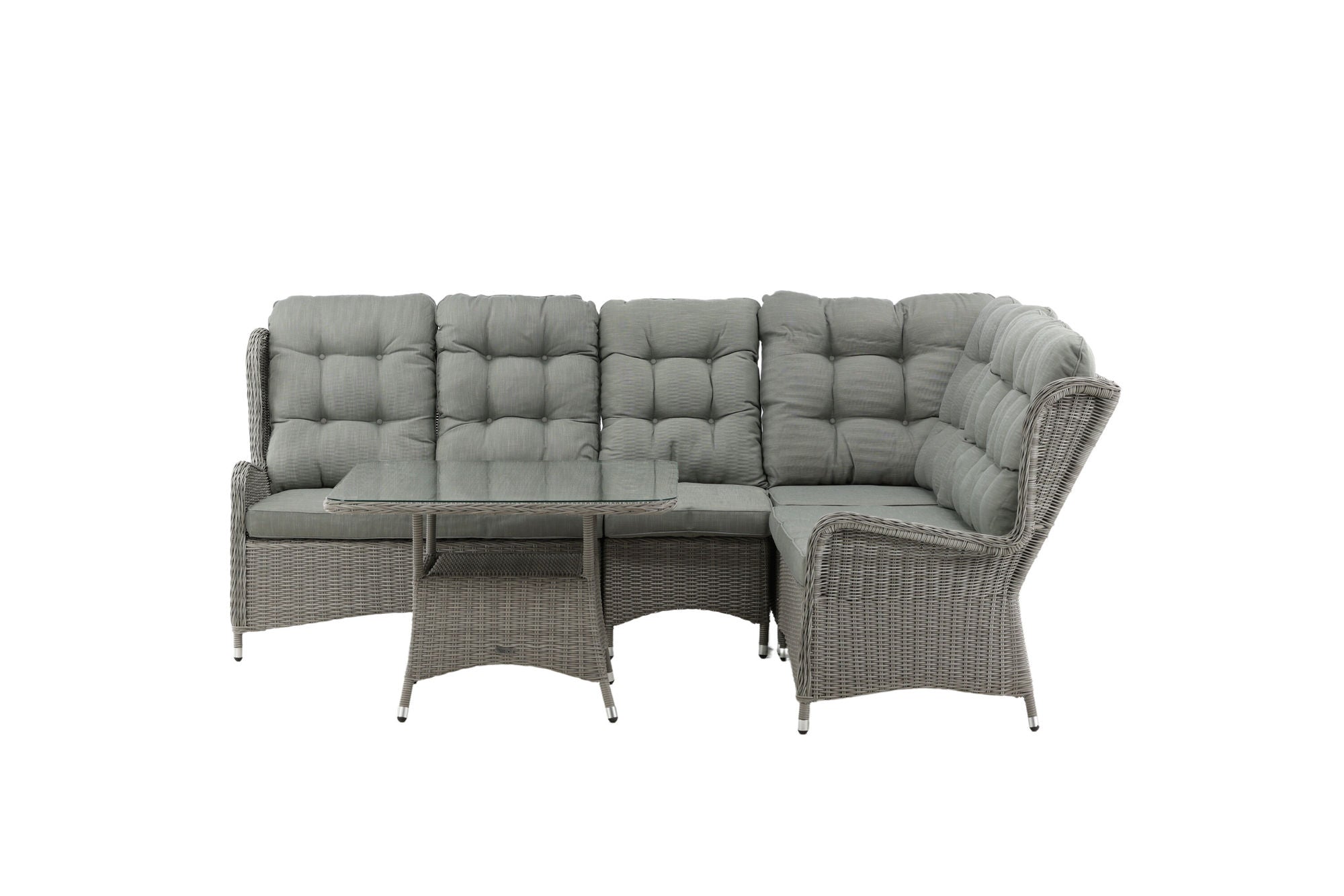 Venture Home Washington hjørne Sofa - Grey / Grey cushions
