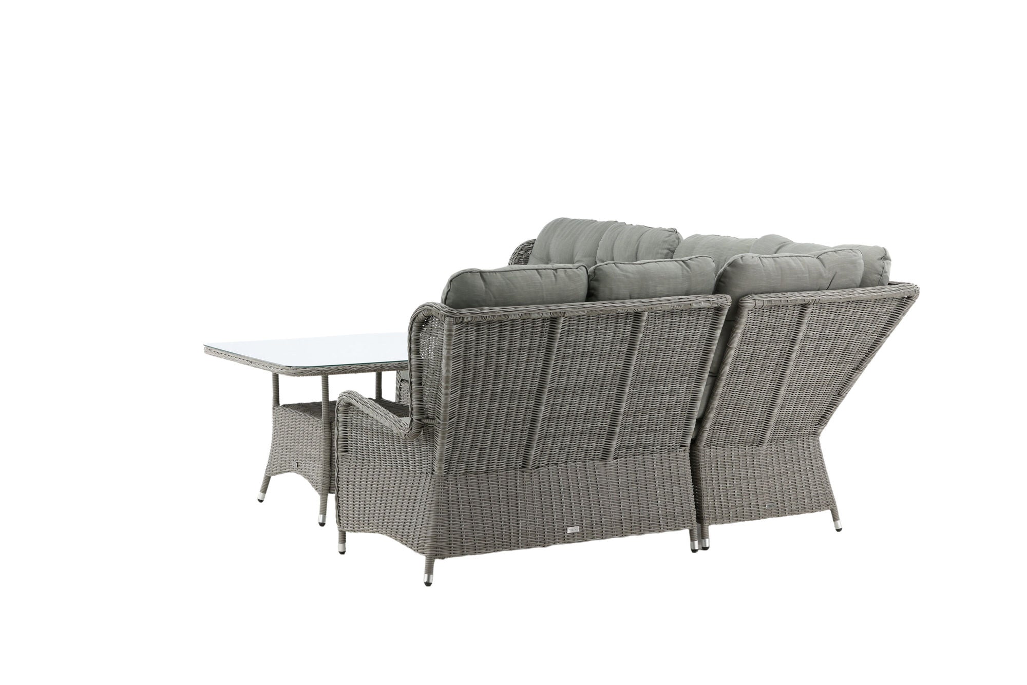 Venture Home Washington hjørne Sofa - Grey / Grey cushions