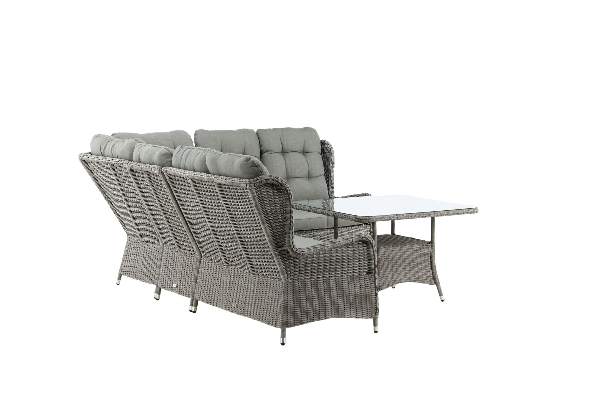 Venture Home Washington hjørne Sofa - Grey / Grey cushions