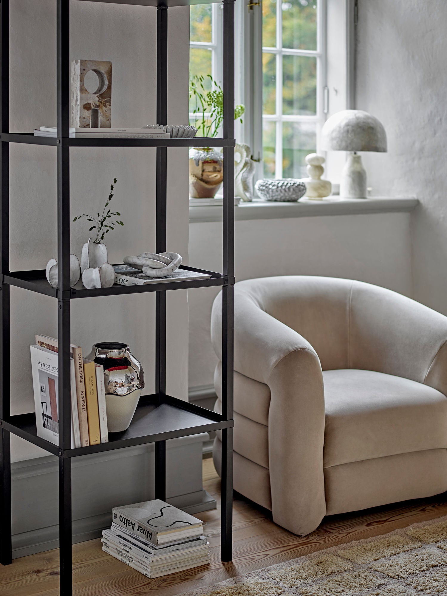Bloomingville Loups Bogreol, Sort, Metal