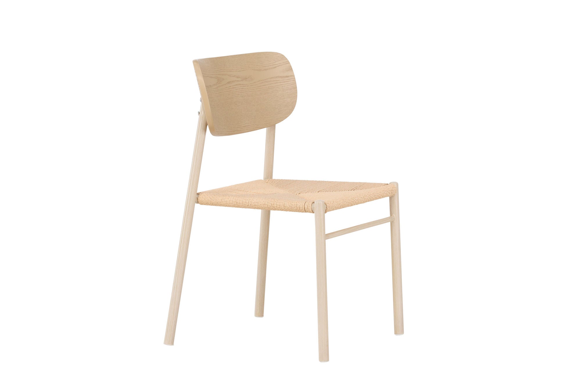 Venture Home Polly Spisebordsstol - Whitewash / Beige Nature rope