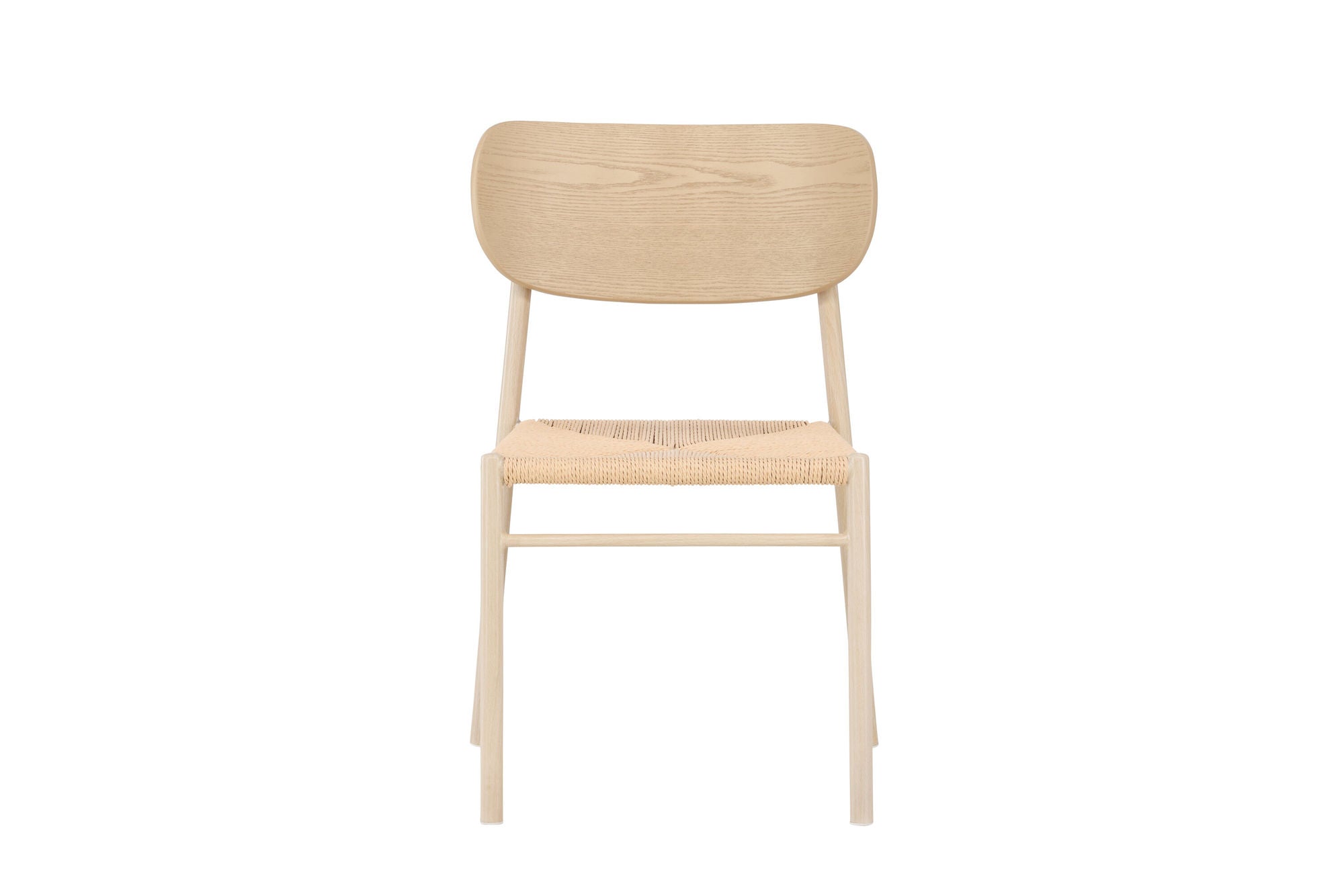 Venture Home Polly Spisebordsstol - Whitewash / Beige Nature rope