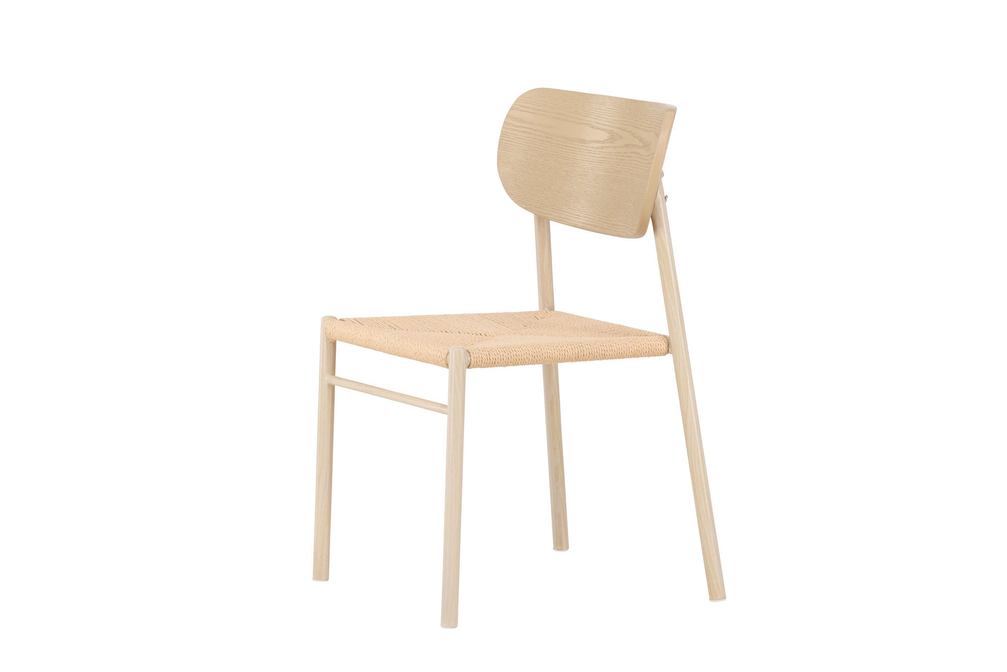 Venture Home Polly Spisebordsstol - Whitewash / Beige Nature rope