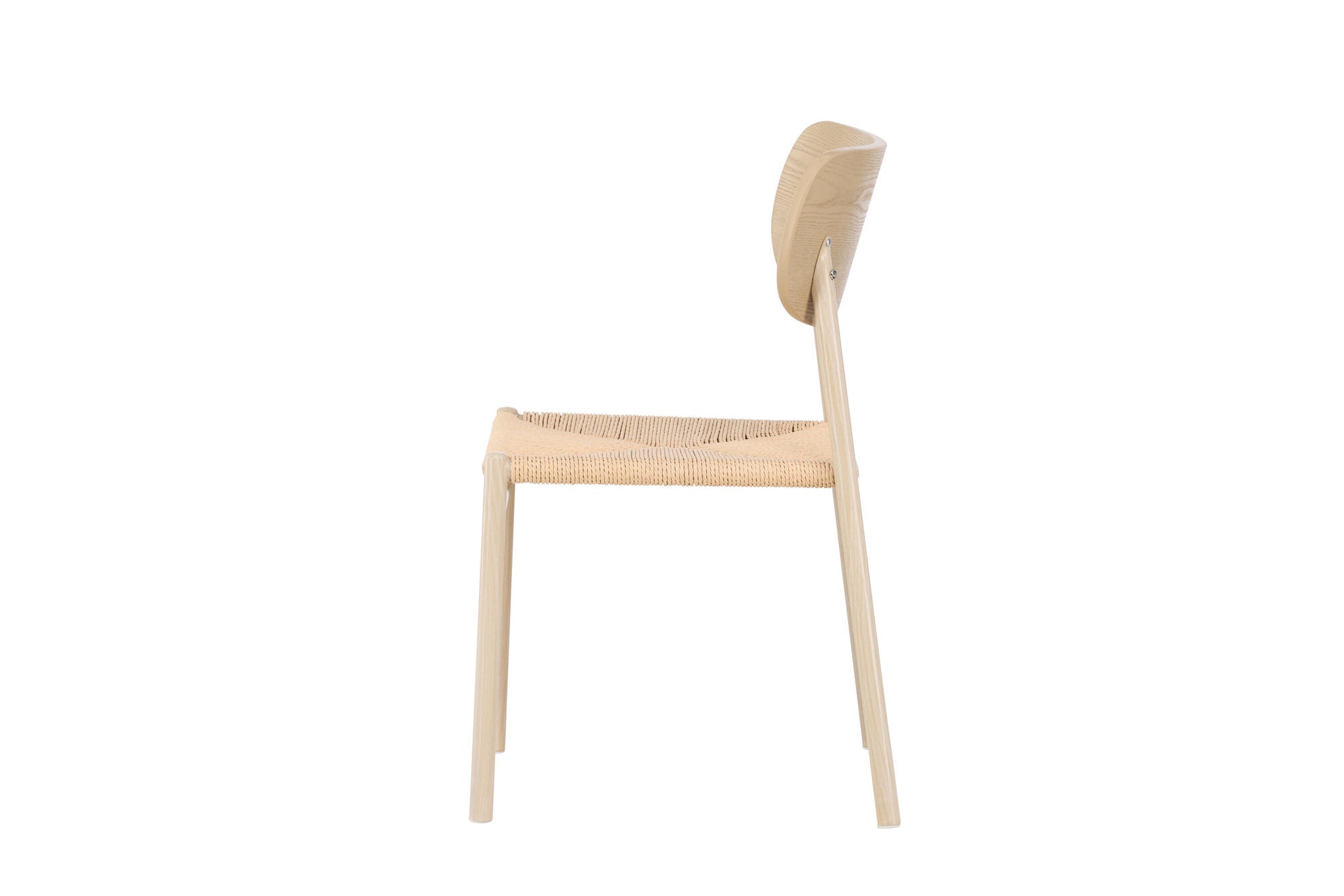 Venture Home Polly Spisebordsstol - Whitewash / Beige Nature rope