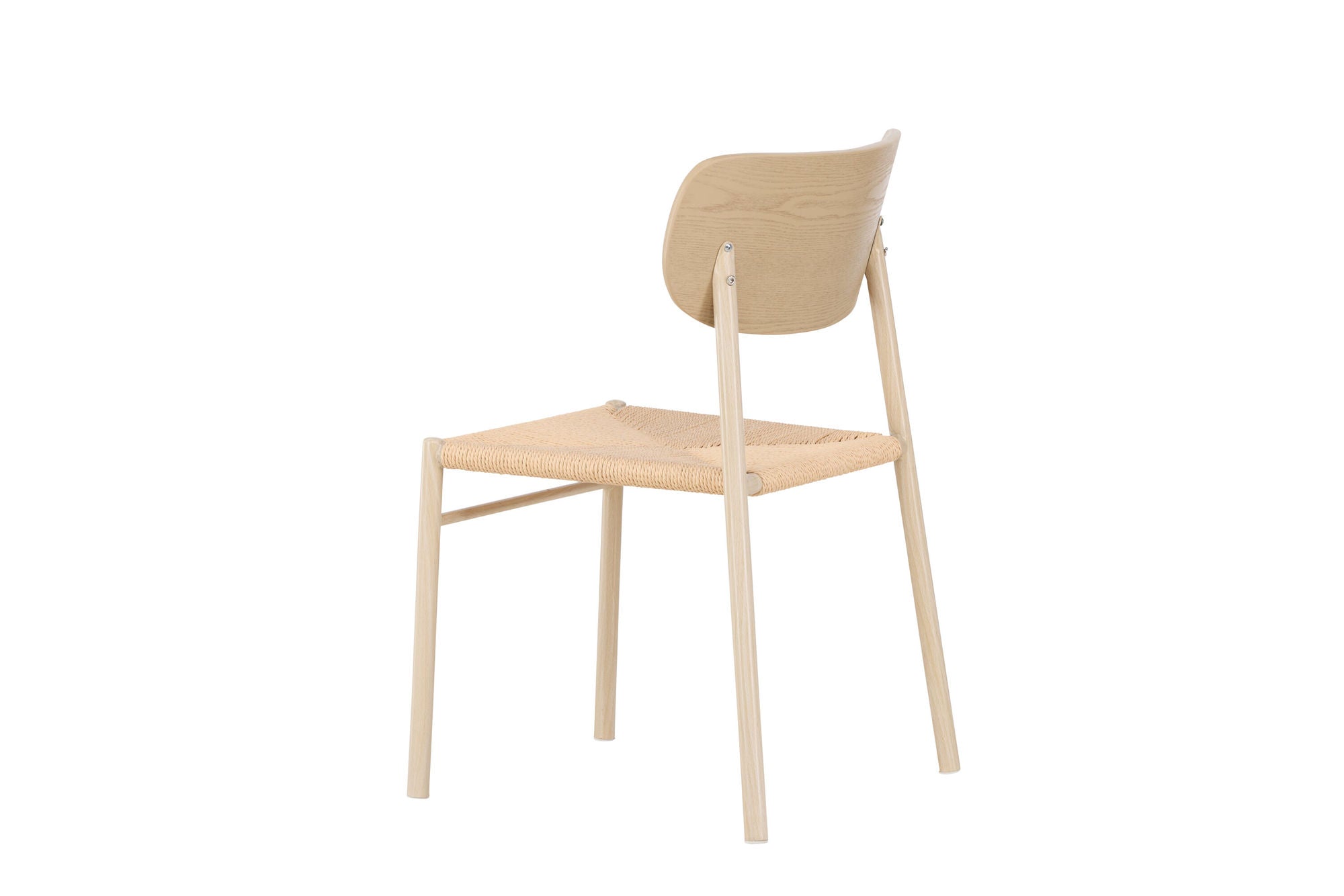 Venture Home Polly Spisebordsstol - Whitewash / Beige Nature rope