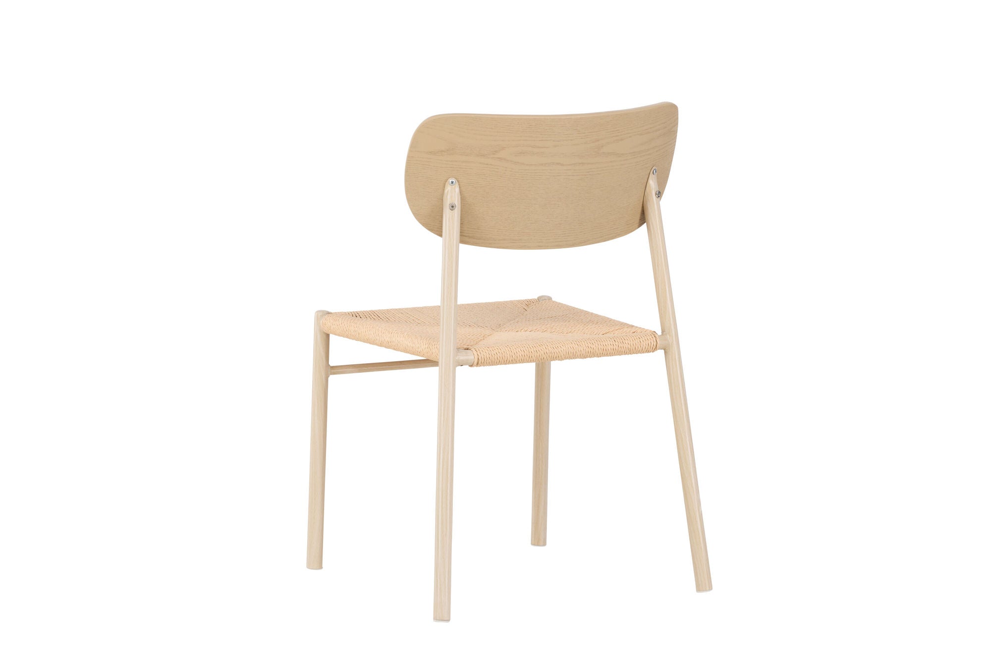 Venture Home Polly Spisebordsstol - Whitewash / Beige Nature rope