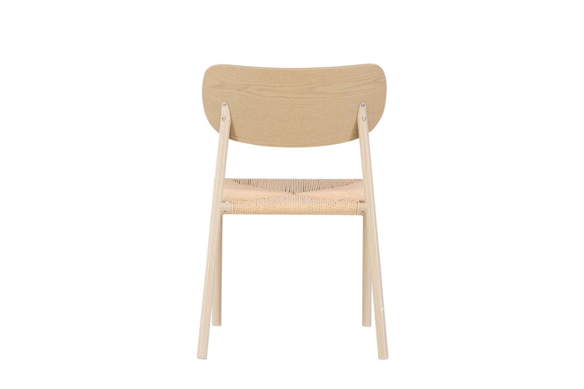 Venture Home Polly Spisebordsstol - Whitewash / Beige Nature rope