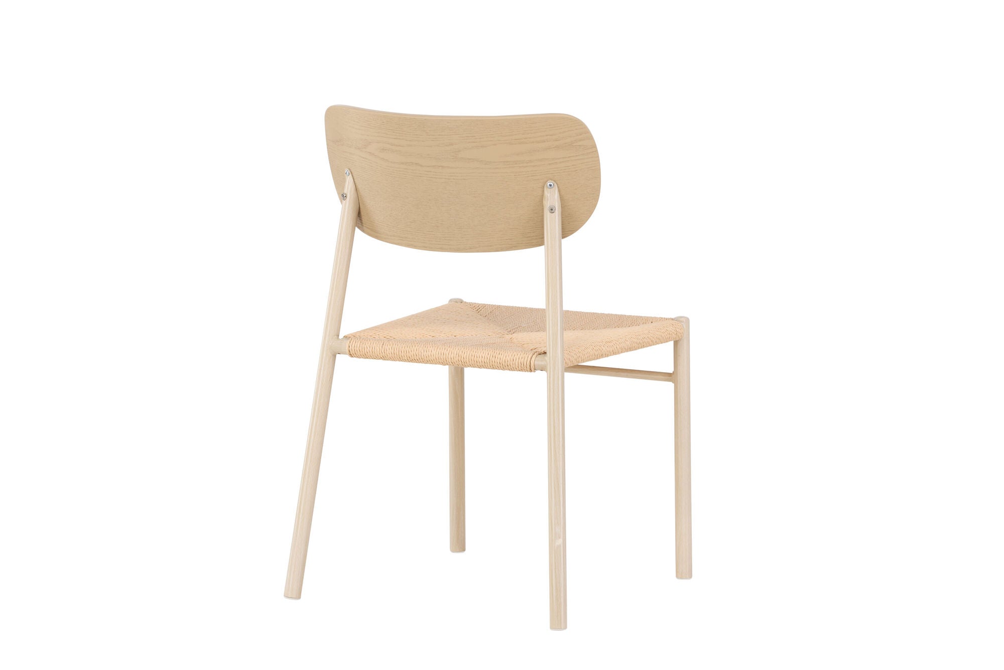 Venture Home Polly Spisebordsstol - Whitewash / Beige Nature rope