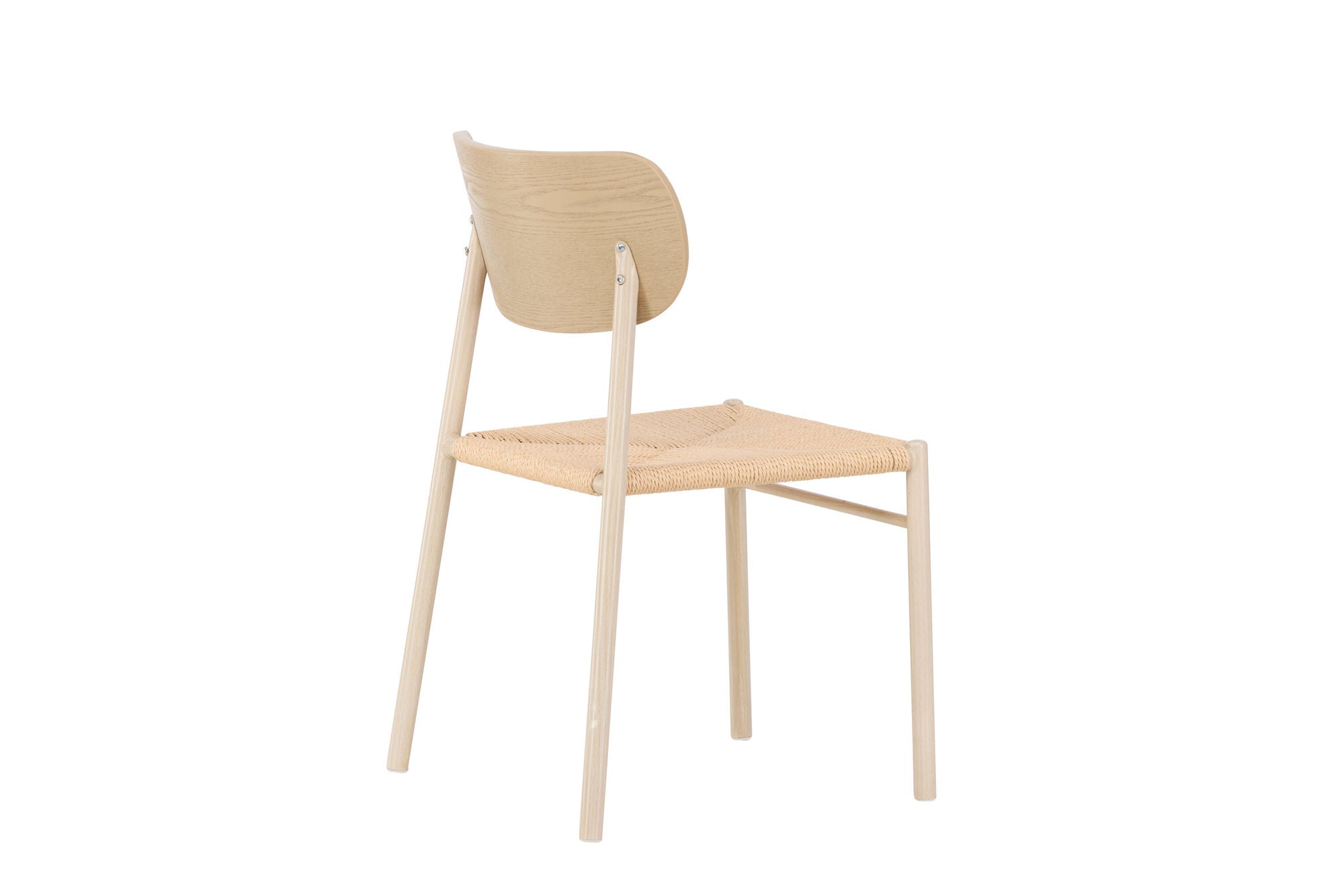 Venture Home Polly Spisebordsstol - Whitewash / Beige Nature rope