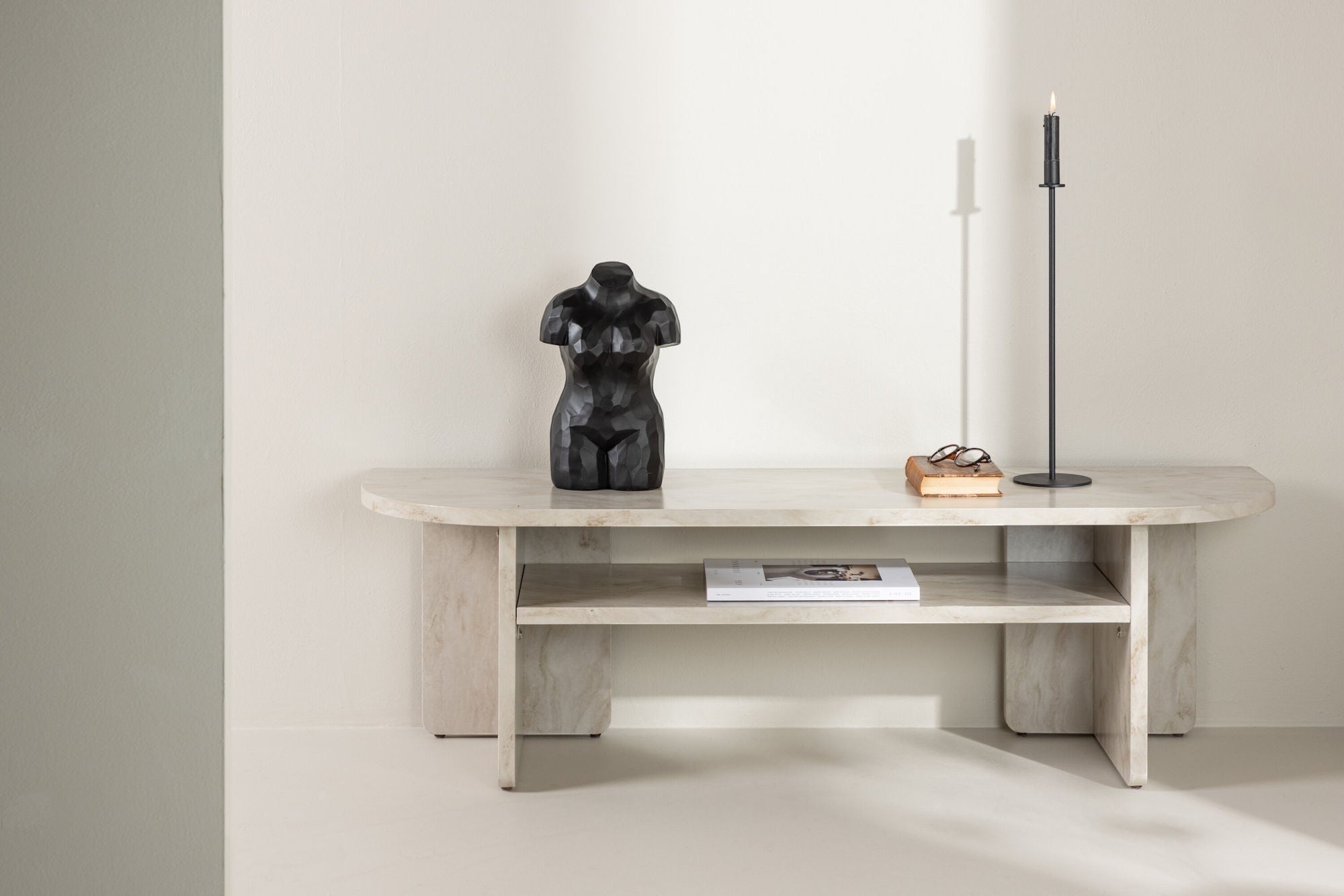Venture Home Ålesund TV bord - Marble look /