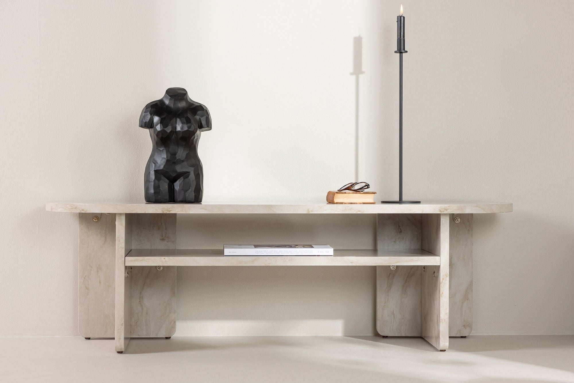 Venture Home Ålesund TV bord - Marble look /