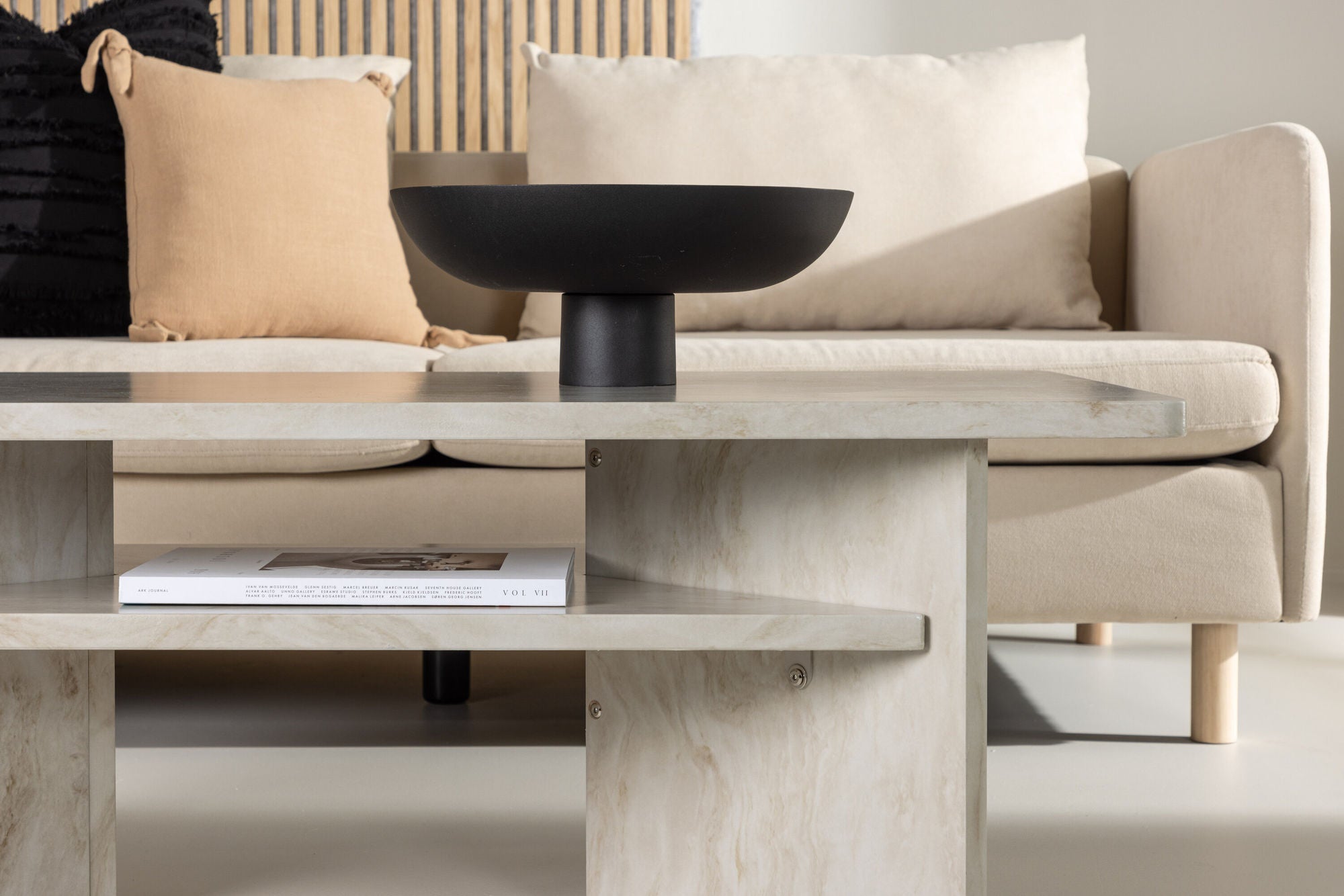 Venture Home Ålesund Coffe bord 120*60 - Marble look /