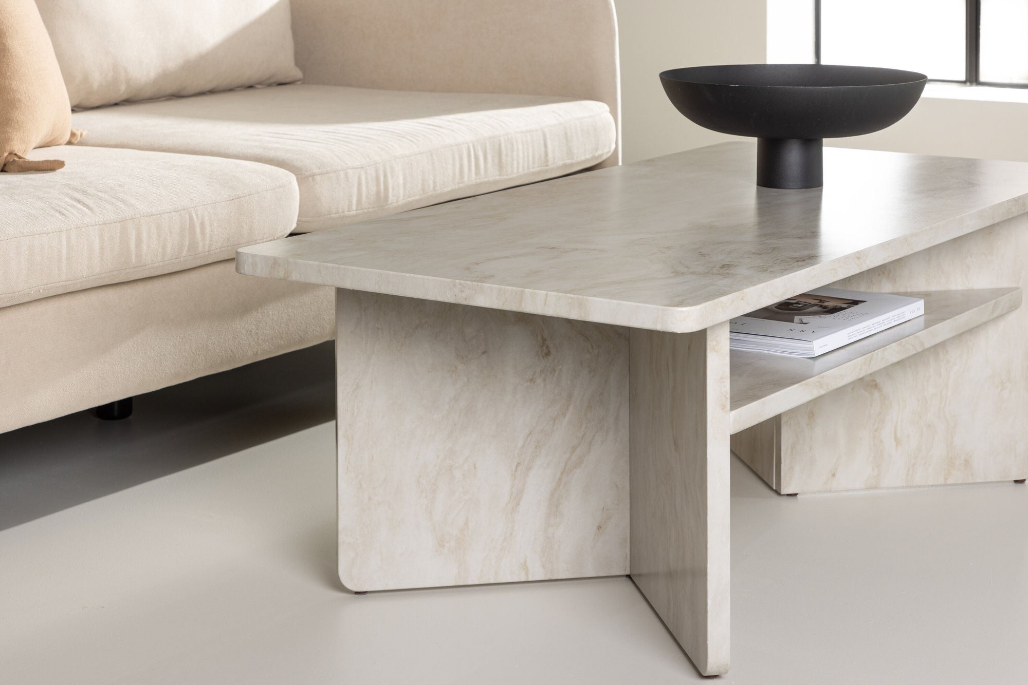 Venture Home Ålesund Coffe bord 120*60 - Marble look /