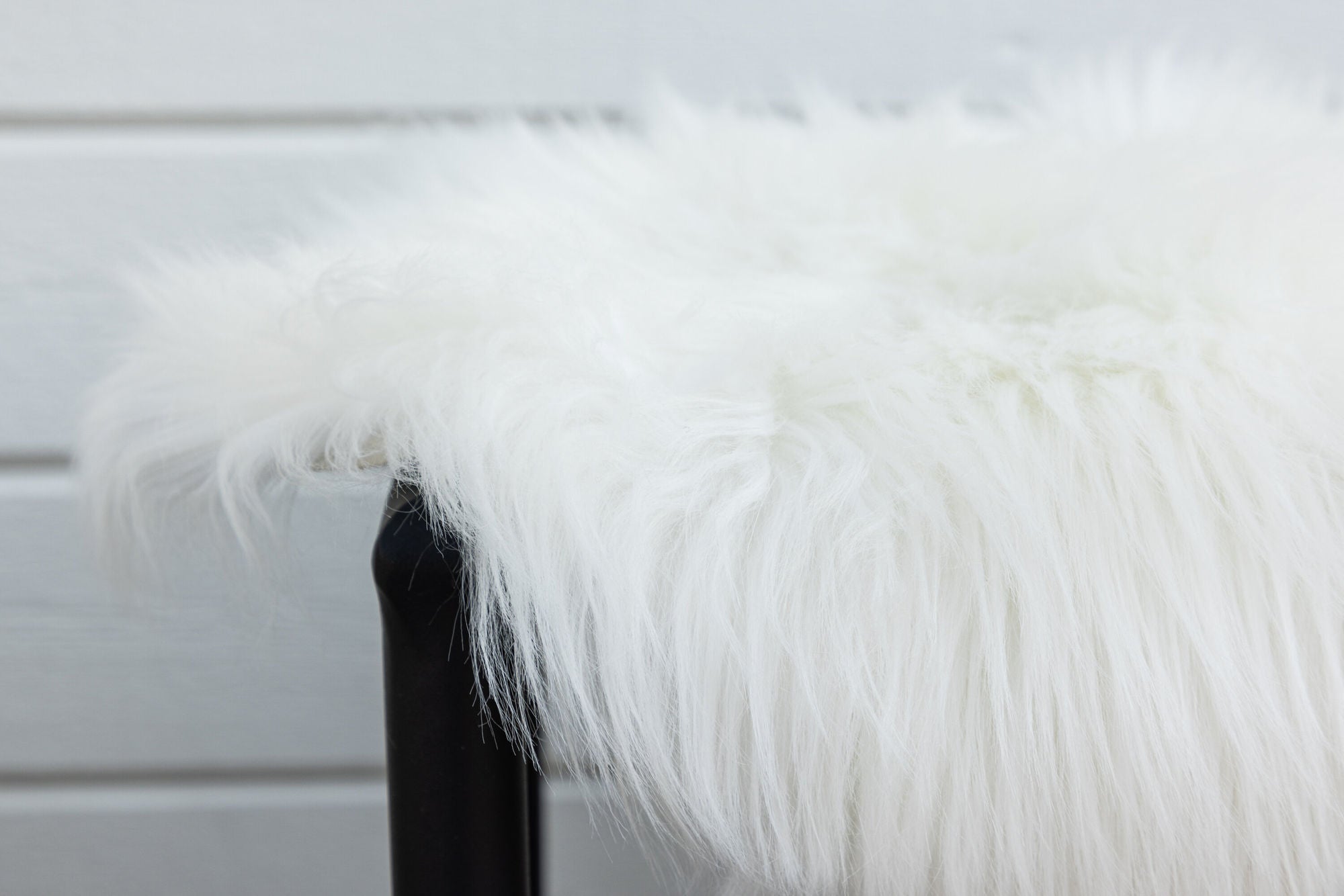 Venture Home Katy Polyester Fake Fur - 180*55-  -Pläd-White