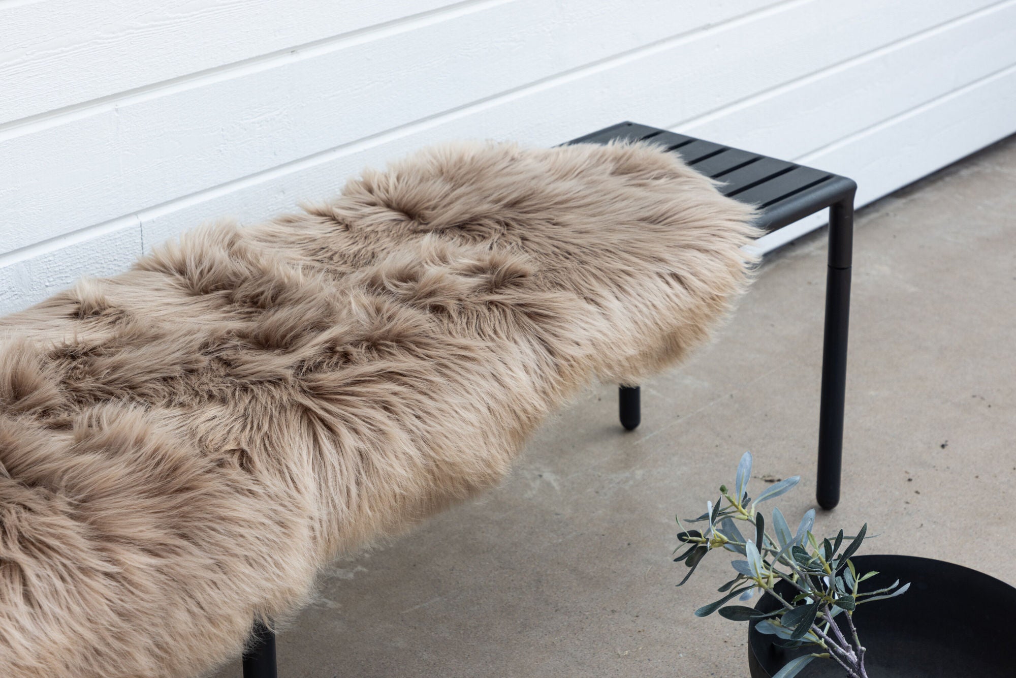 Venture Home Katy Polyester Fake Fur - 180*55-  -Pläd-Brown