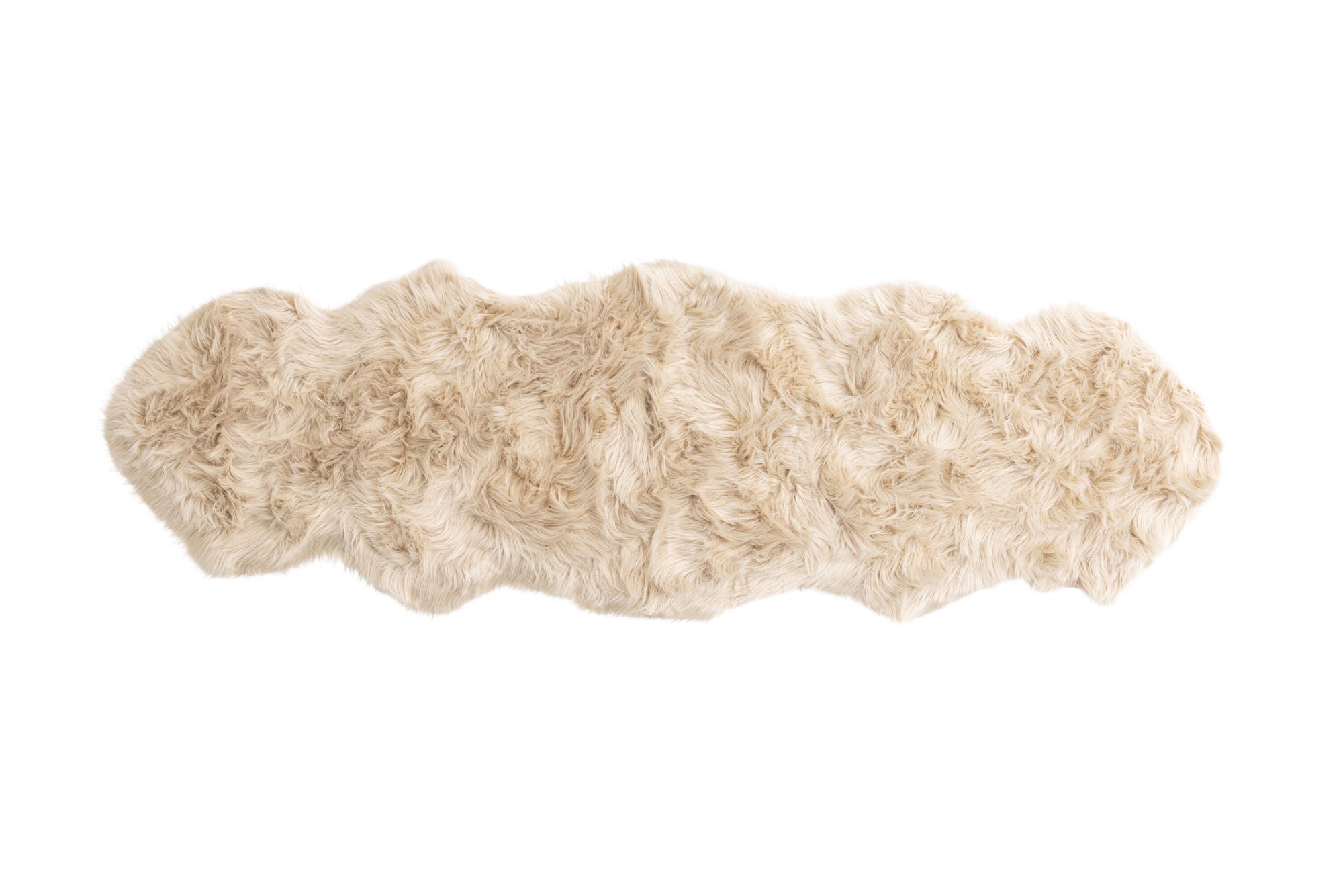 Venture Home Katy Polyester Fake Fur - 180*55-  -Pläd-Beige