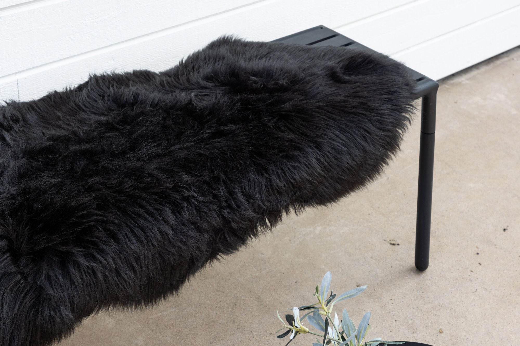 Venture Home Katy Polyester Fake Fur - 180*55-  -Pläd-Black