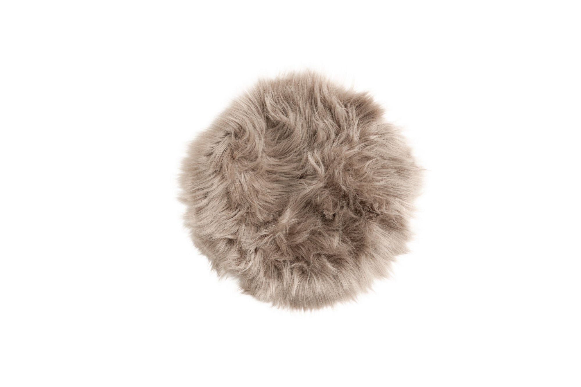 Venture Home Katy Polyester Fake Fur - 34*34- -rund-Brown