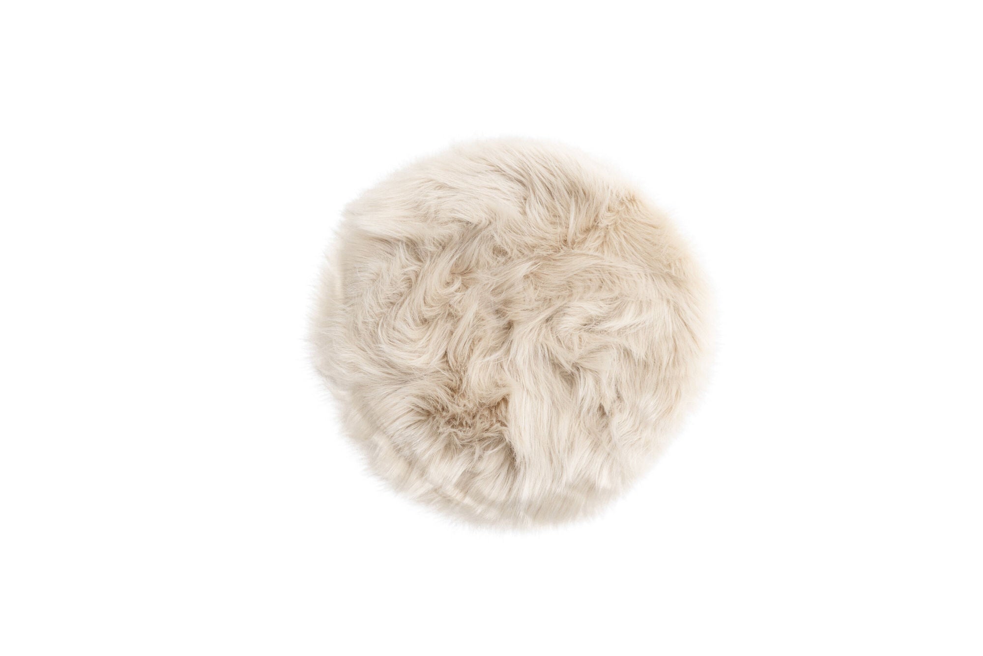 Venture Home Katy Polyester Fake Fur - 34*34- -rund-Beige
