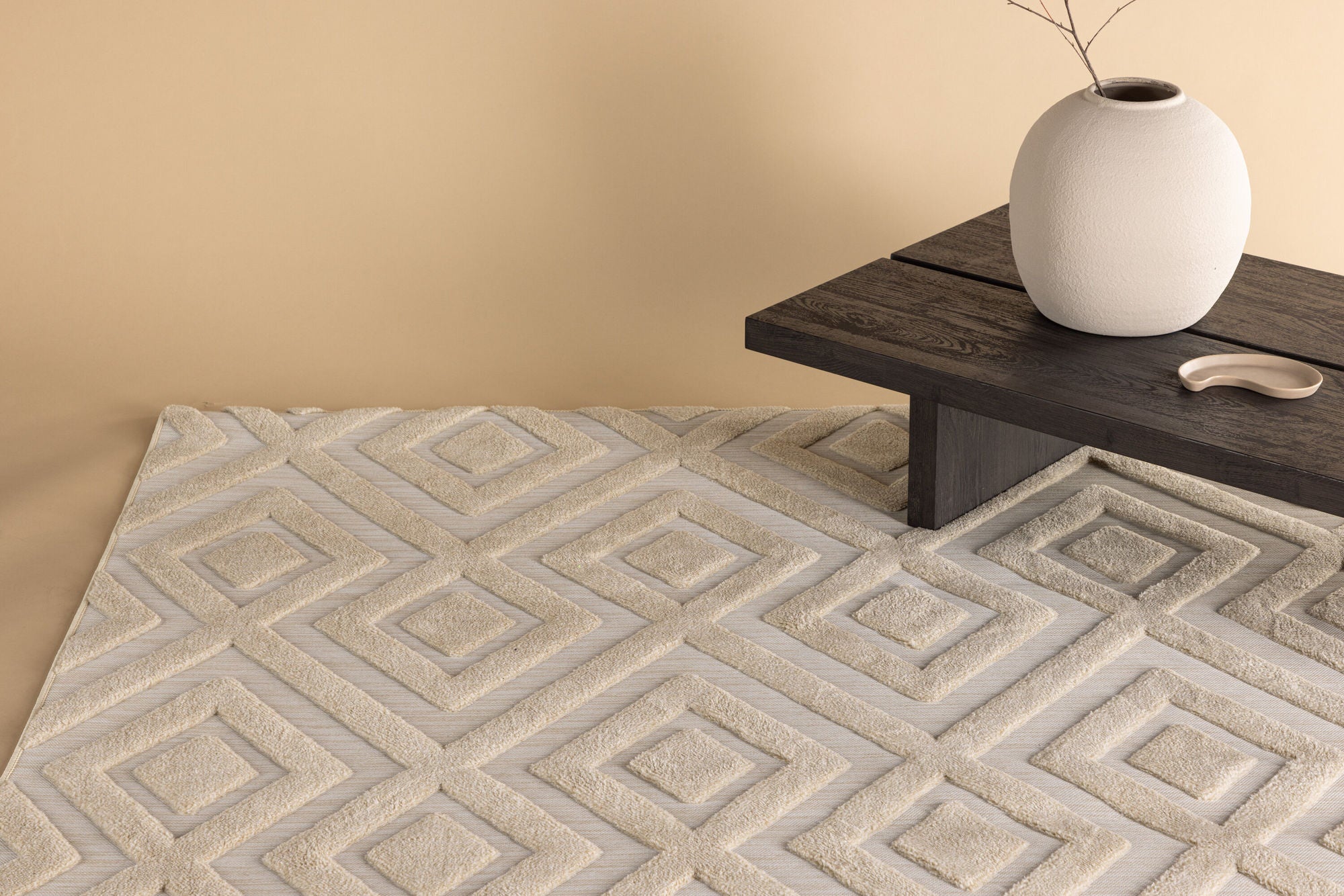 Venture Home Pia Polyester Shaggy - 230*160-  -Rectangular-Beige