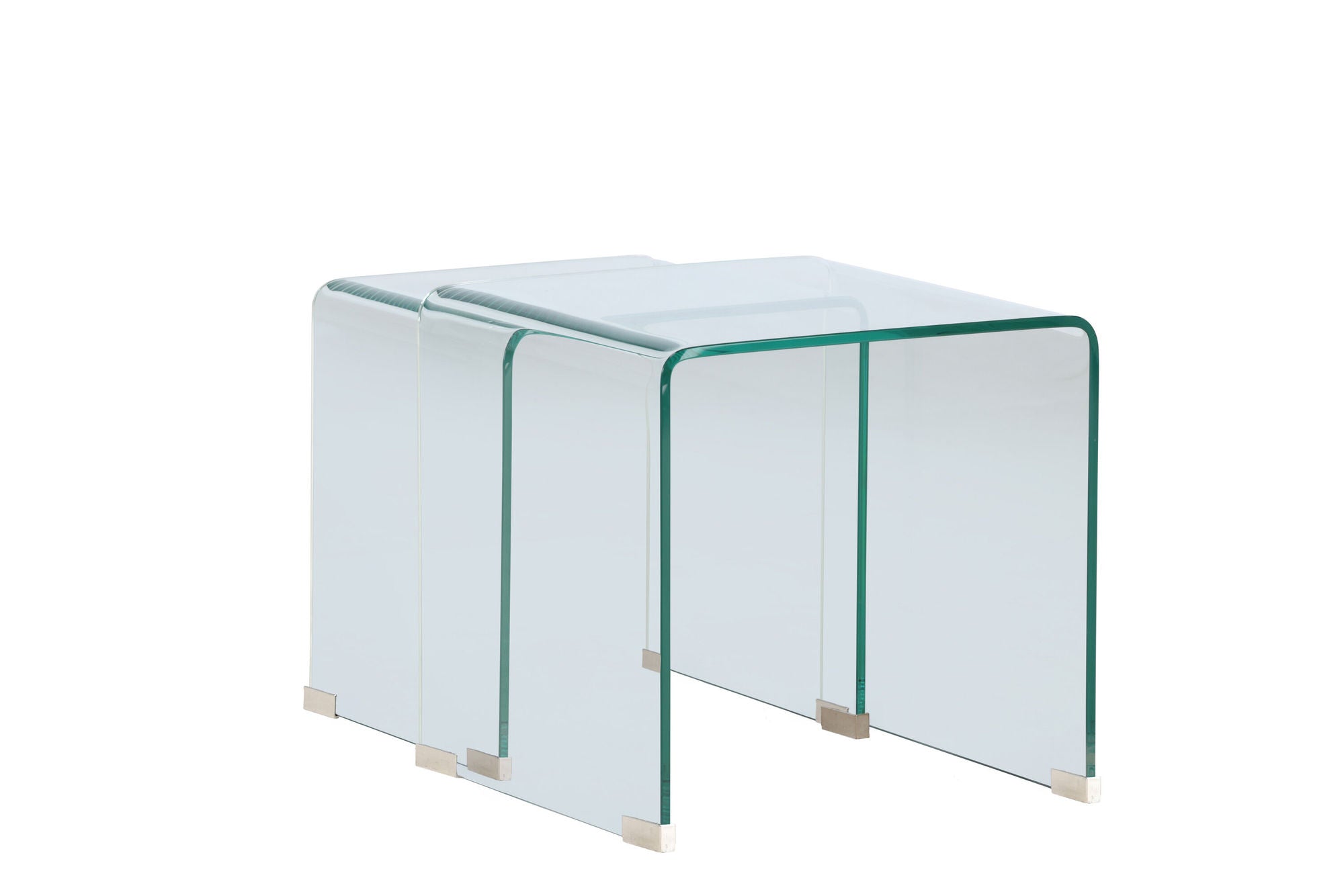 Venture Home Telemark Side bord 42x42x42 cm, 36x36x39 cm - Clear Glass