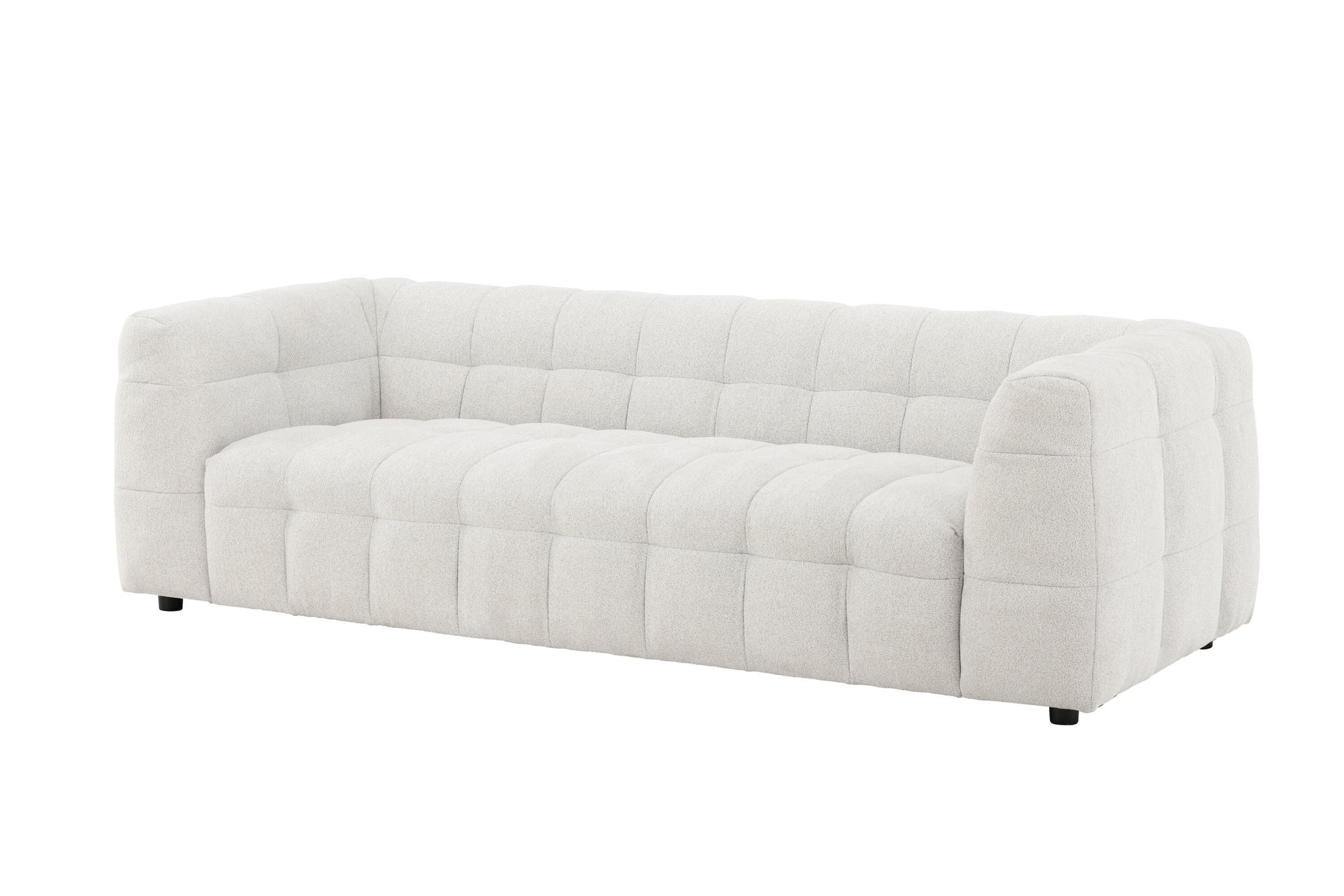 Venture Home Malou 3-Seat Sofa - Beige Fabric