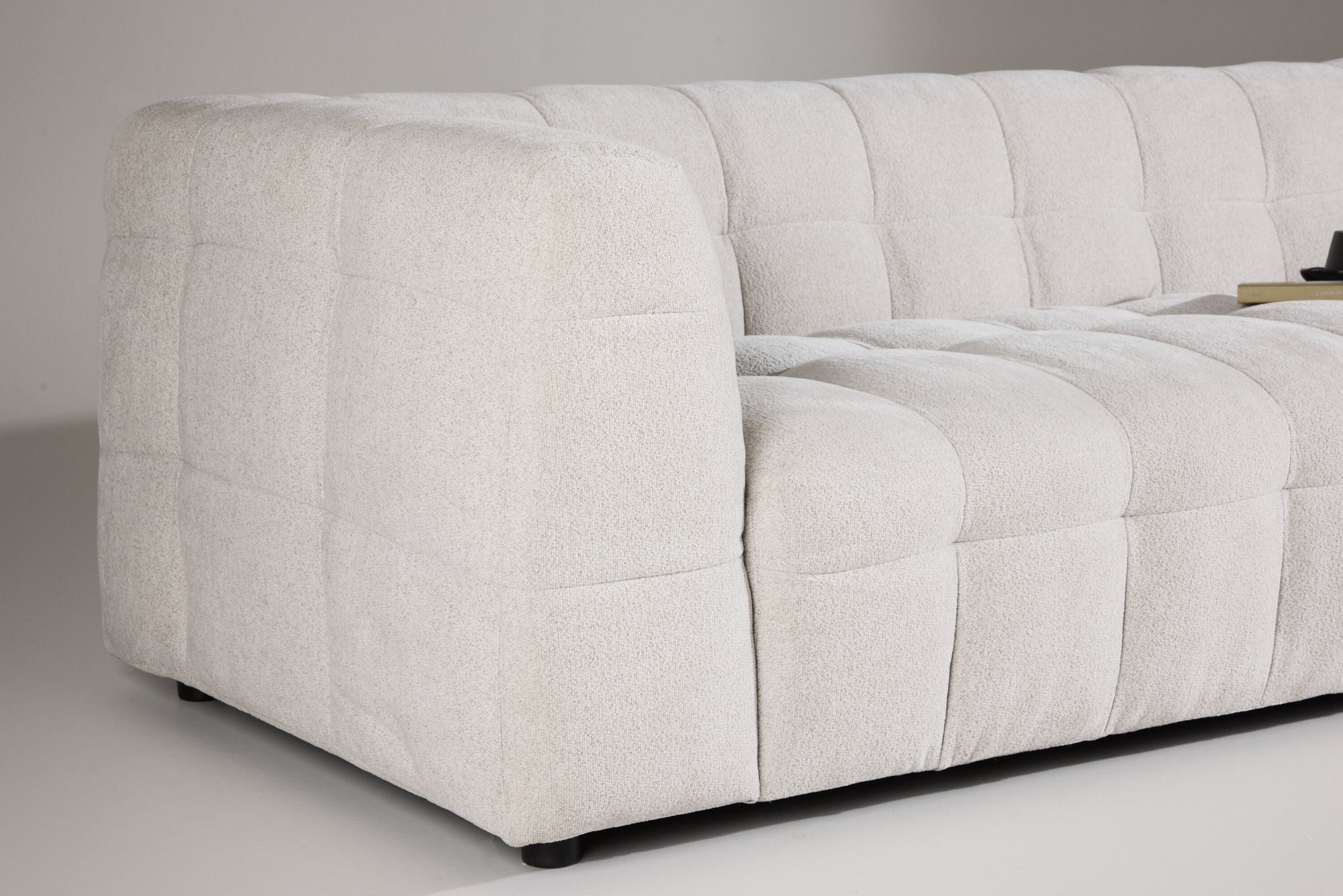 Venture Home Malou 3-Seat Sofa - Beige Fabric