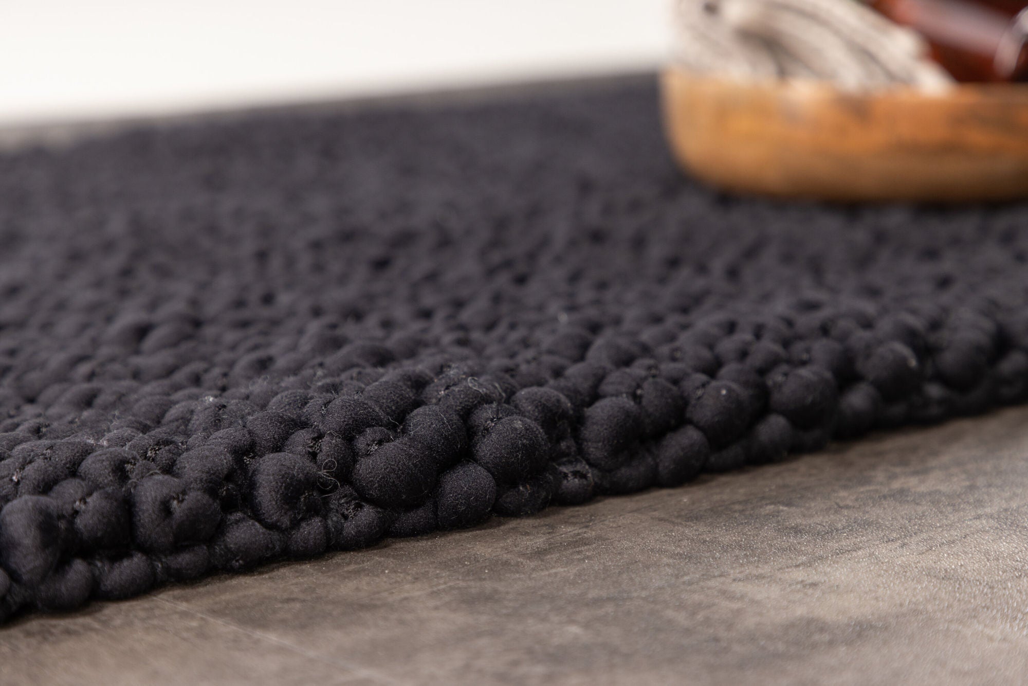 Venture Home Wilmer Polyester/Cotton - 50*80-  -Rectangular-Black