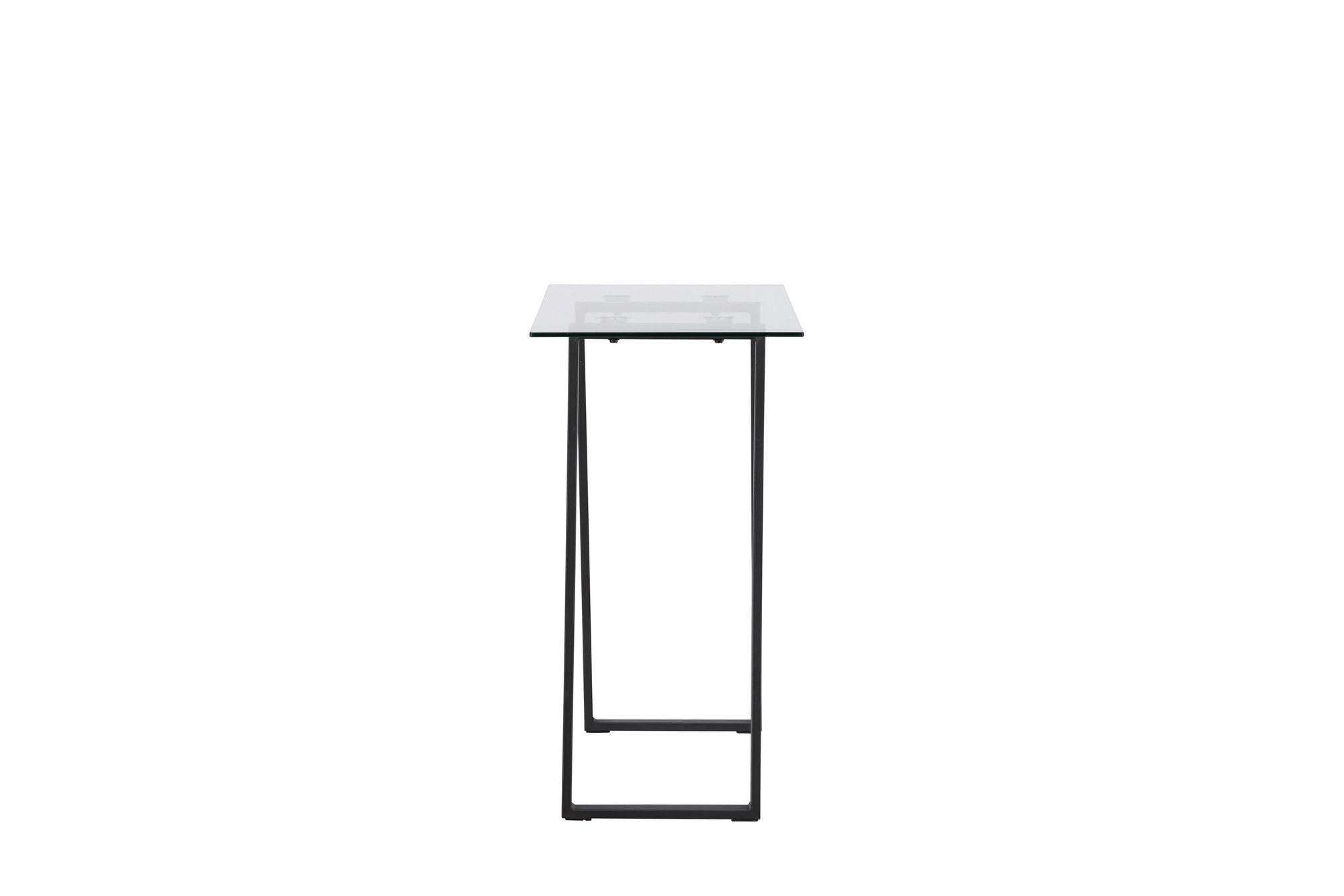 Venture Home Horten skrivebord - Chrome -silver / Clear glass Glass