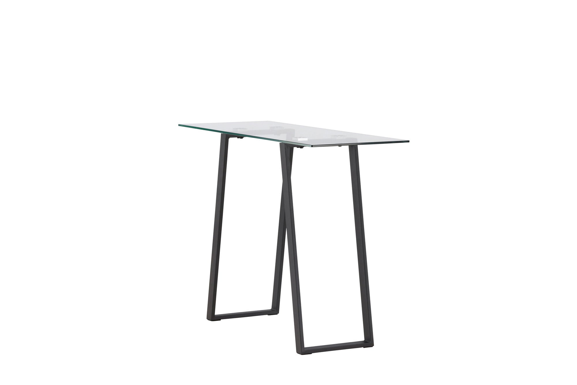 Venture Home Horten skrivebord - Chrome -silver / Clear glass Glass