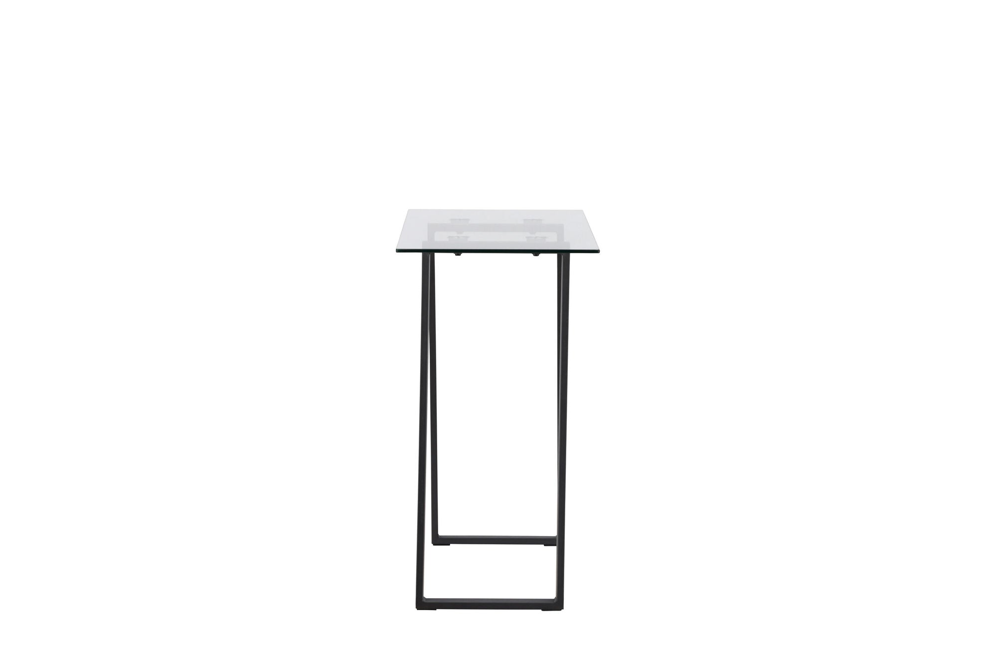 Venture Home Horten skrivebord - Chrome -silver / Clear glass Glass