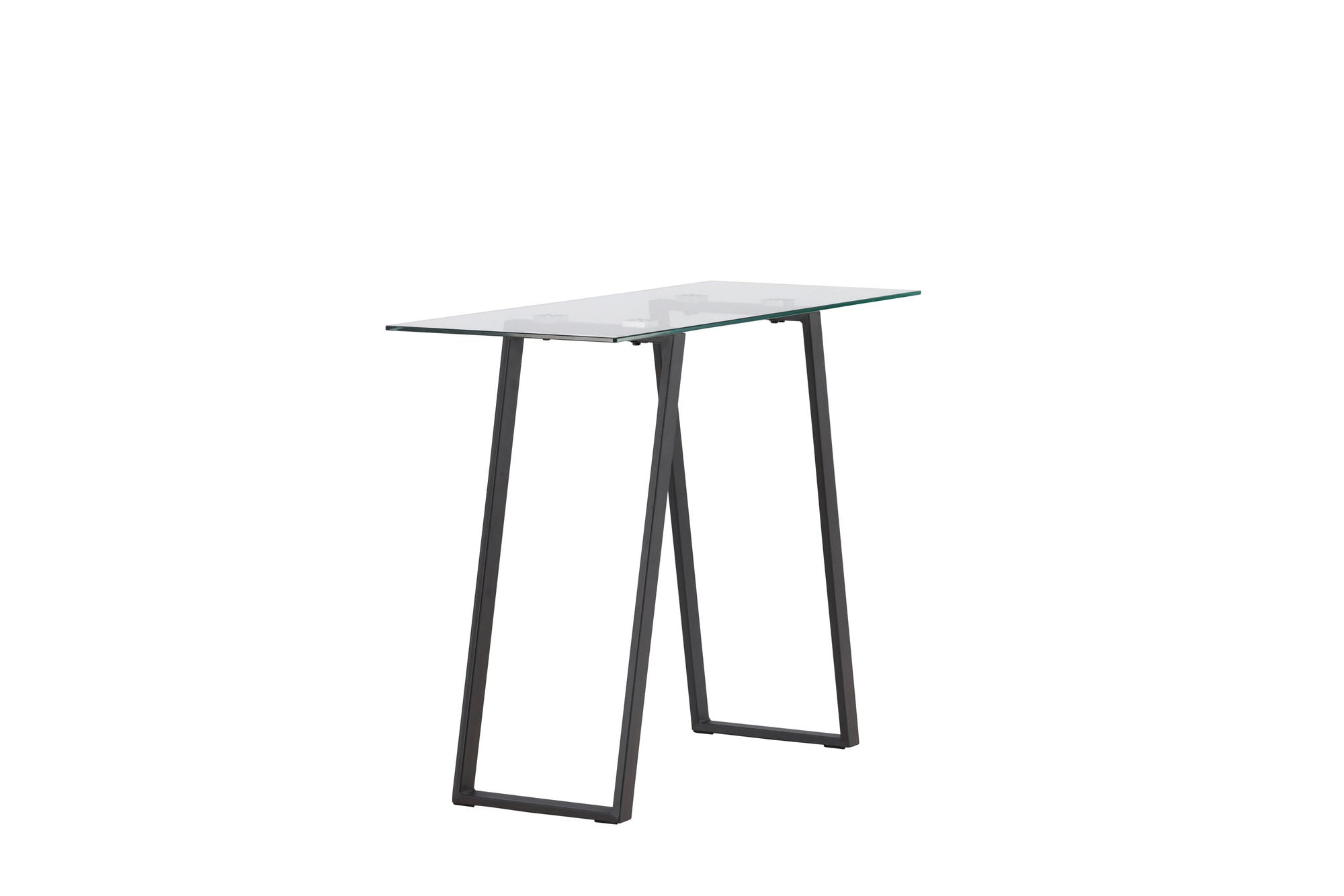Venture Home Horten skrivebord - Chrome -silver / Clear glass Glass