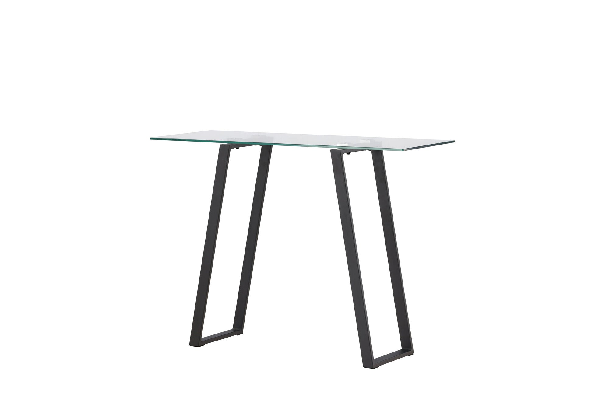 Venture Home Horten skrivebord - Chrome -silver / Clear glass Glass
