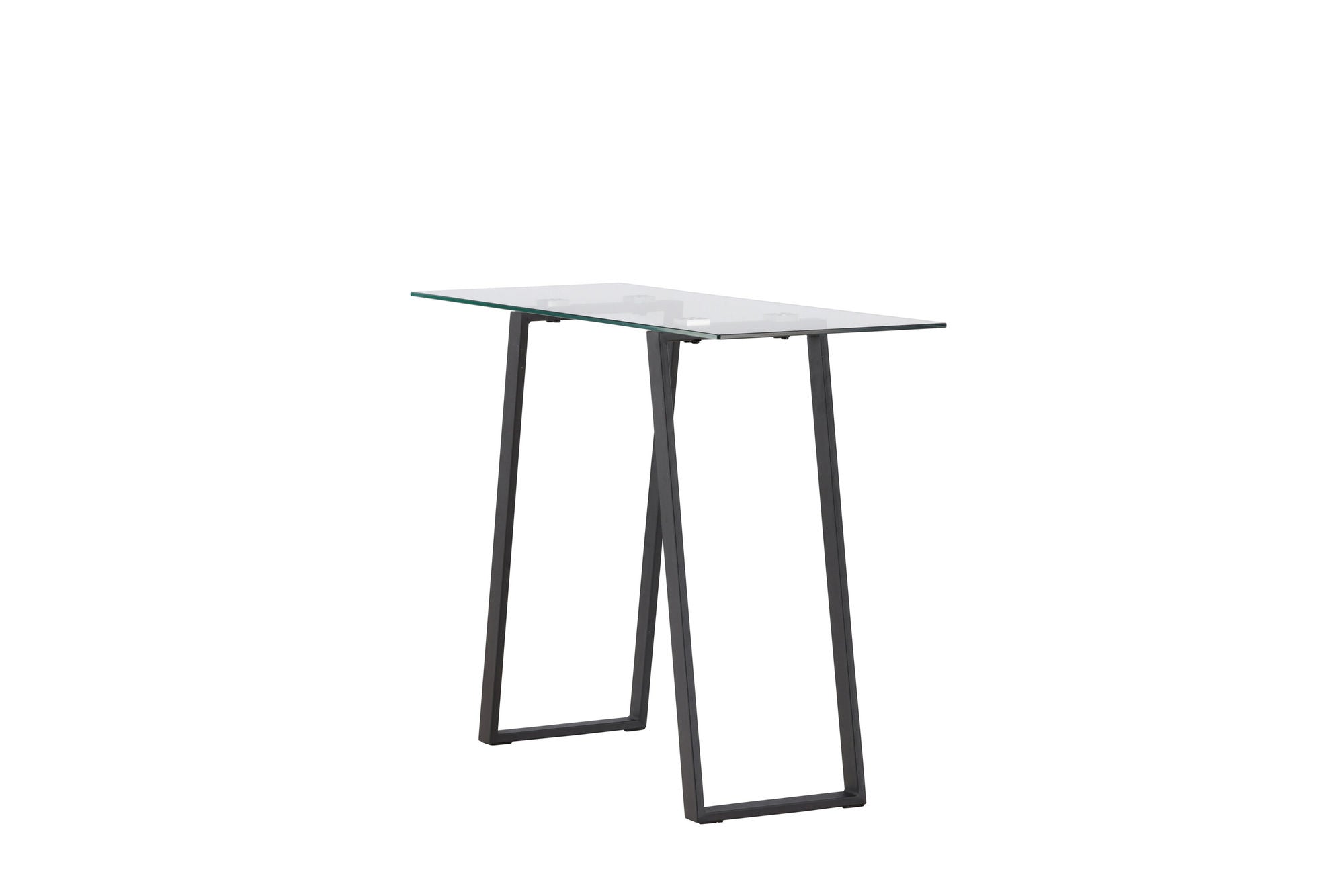 Venture Home Horten skrivebord - Chrome -silver / Clear glass Glass